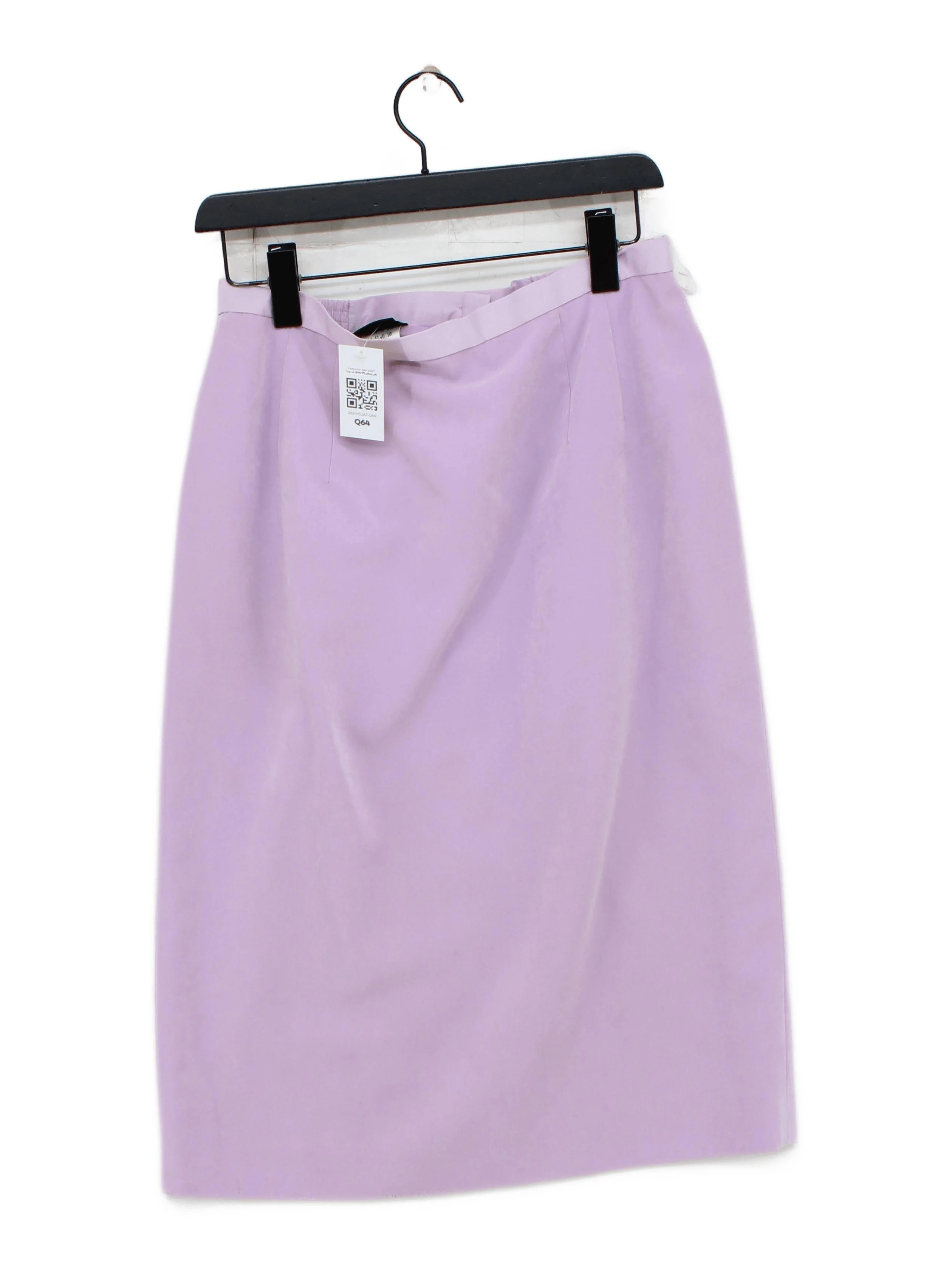 Jacques Vert Women's Midi Skirt UK 14 Purple 100% Polyester Straight & Pencil