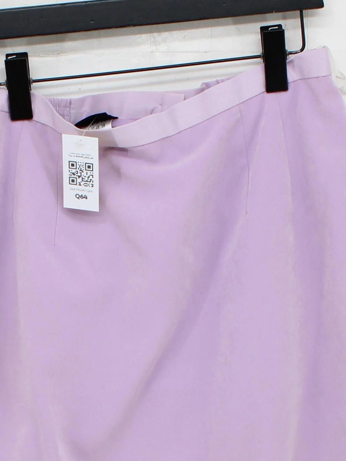 Jacques Vert Women's Midi Skirt UK 14 Purple 100% Polyester Straight & Pencil - Image 3