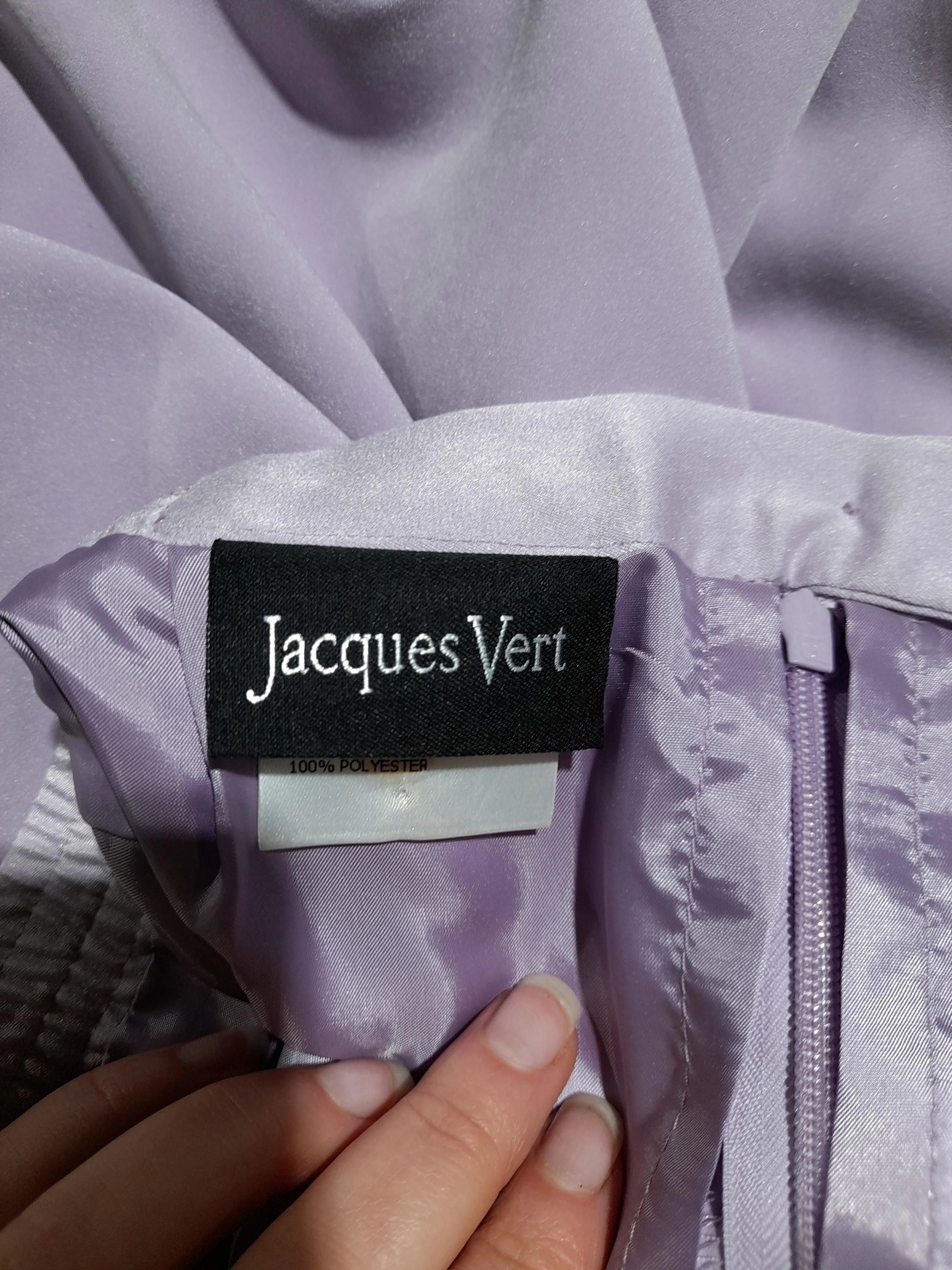 Jacques Vert Women's Midi Skirt UK 14 Purple 100% Polyester Straight & Pencil - Image 6