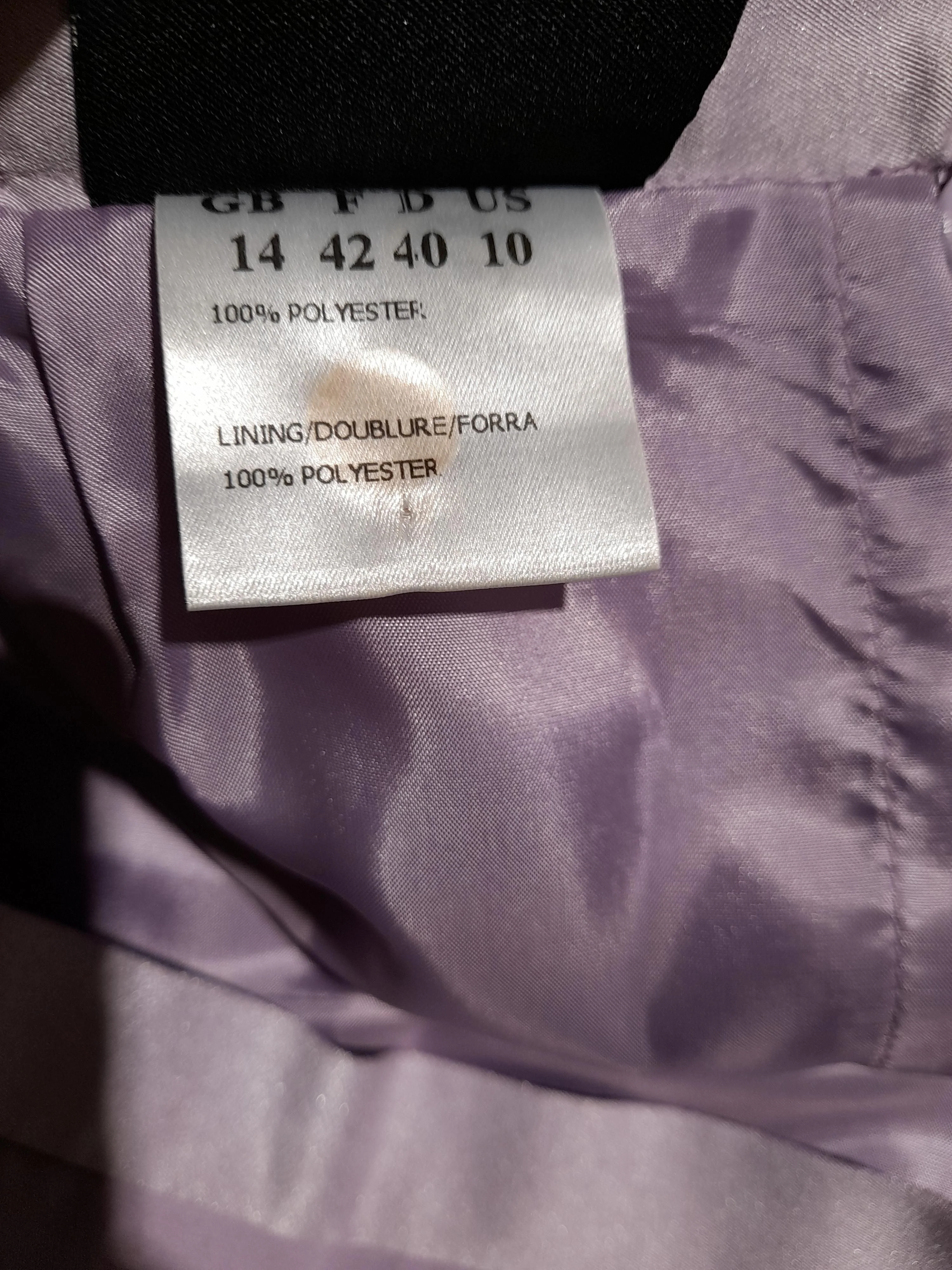 Jacques Vert Women's Midi Skirt UK 14 Purple 100% Polyester Straight & Pencil - Image 7