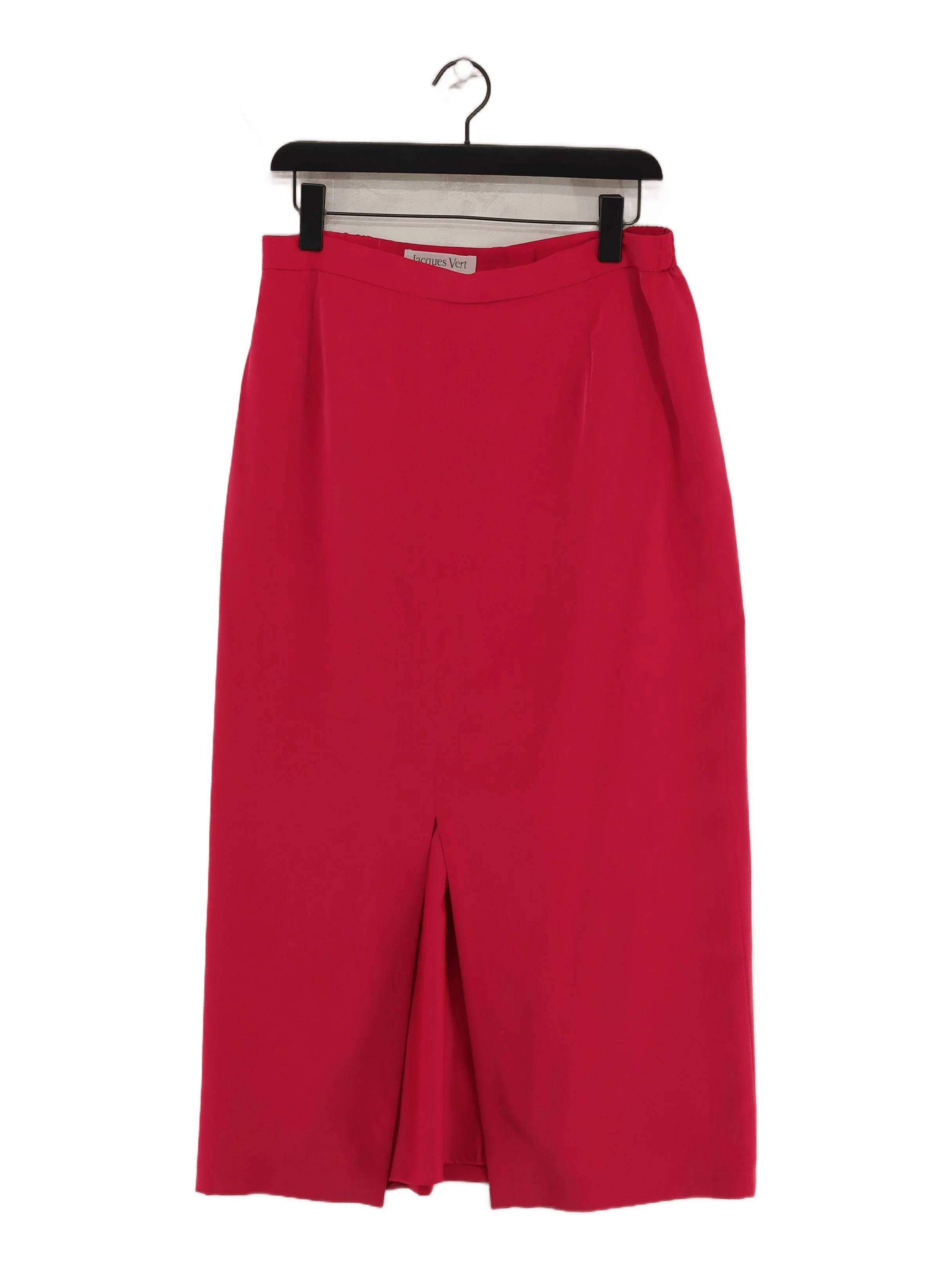 Jacques Vert Women's Midi Skirt UK 16 Red 100% Polyester Midi Straight & Pencil