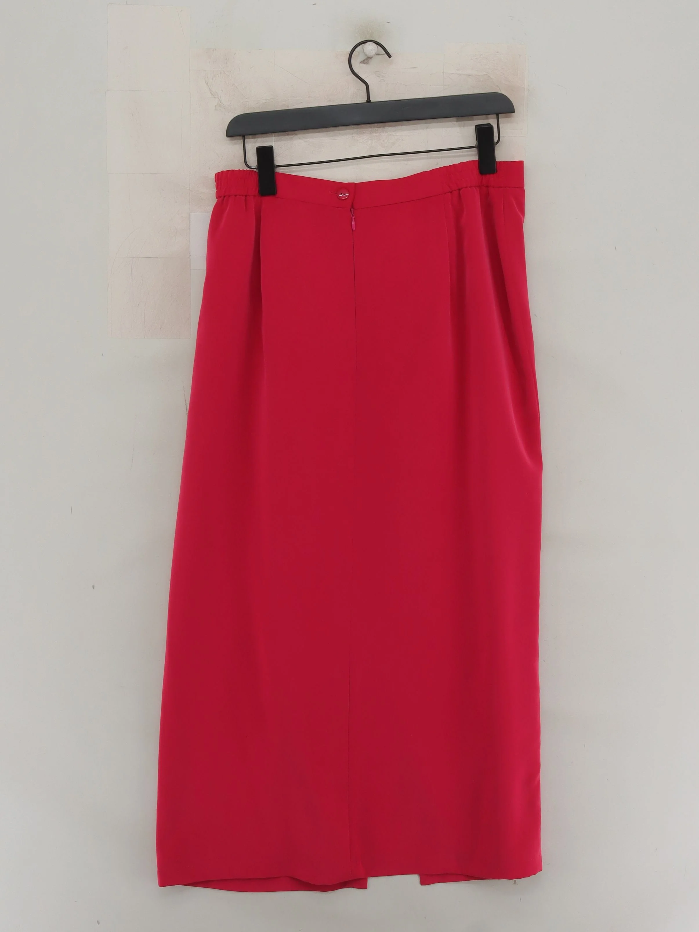 Jacques Vert Women's Midi Skirt UK 16 Red 100% Polyester Midi Straight & Pencil - Image 2