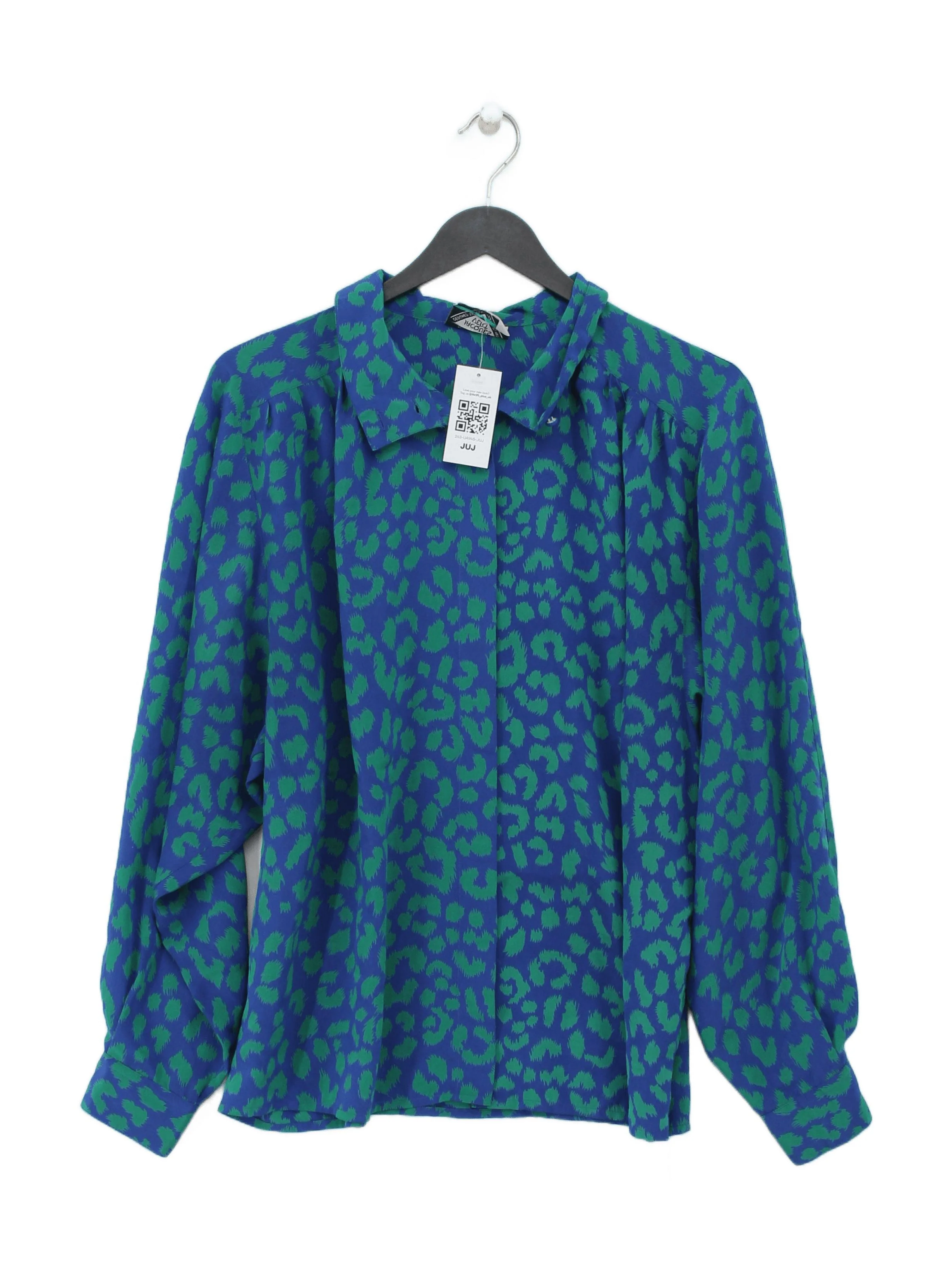 Jacques Vert Women's Shirt M Blue 100% Other Basic