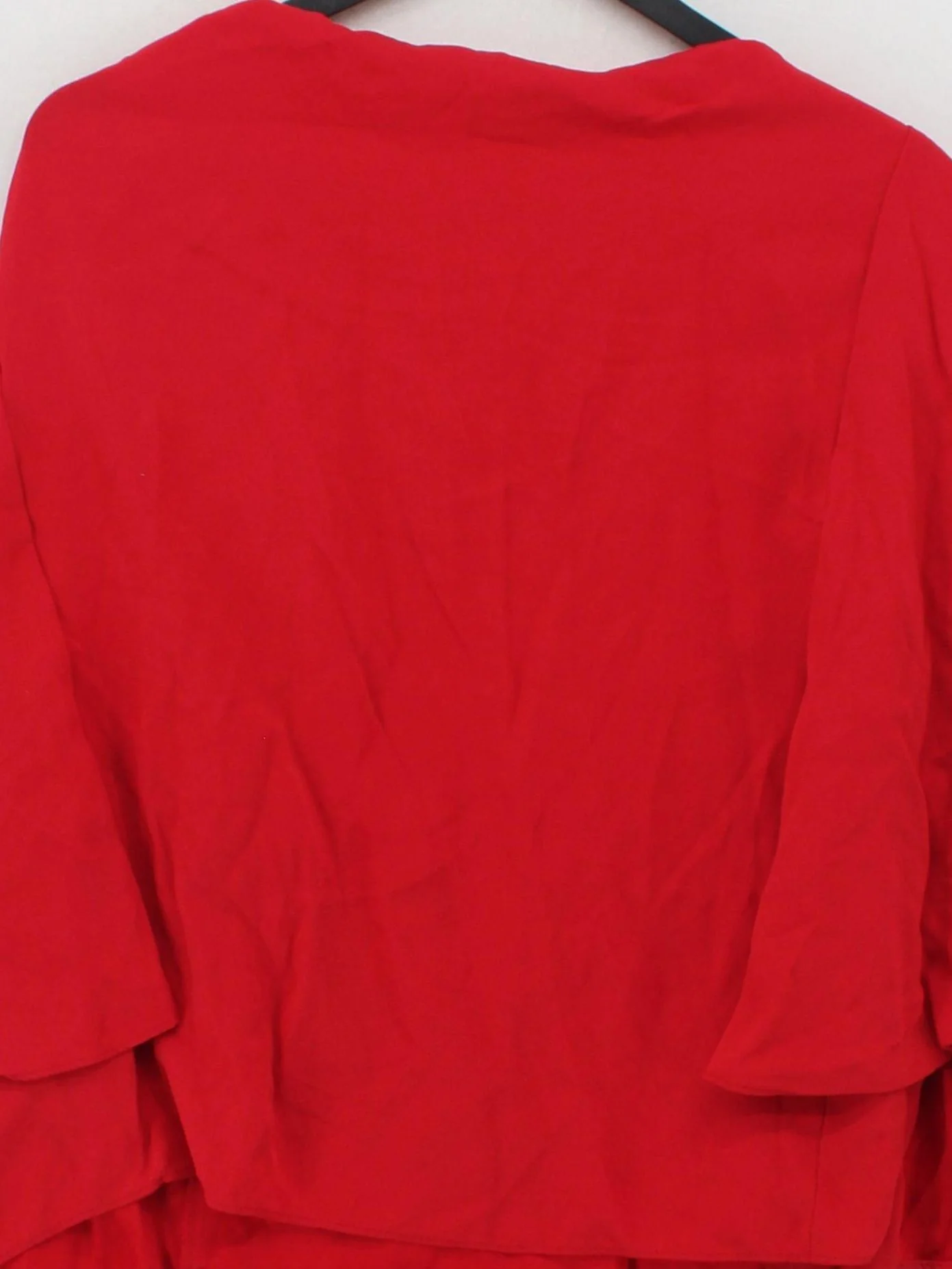Jacques Vert Women's Top UK 18 Red Viscose with Polyester Basic - Image 3