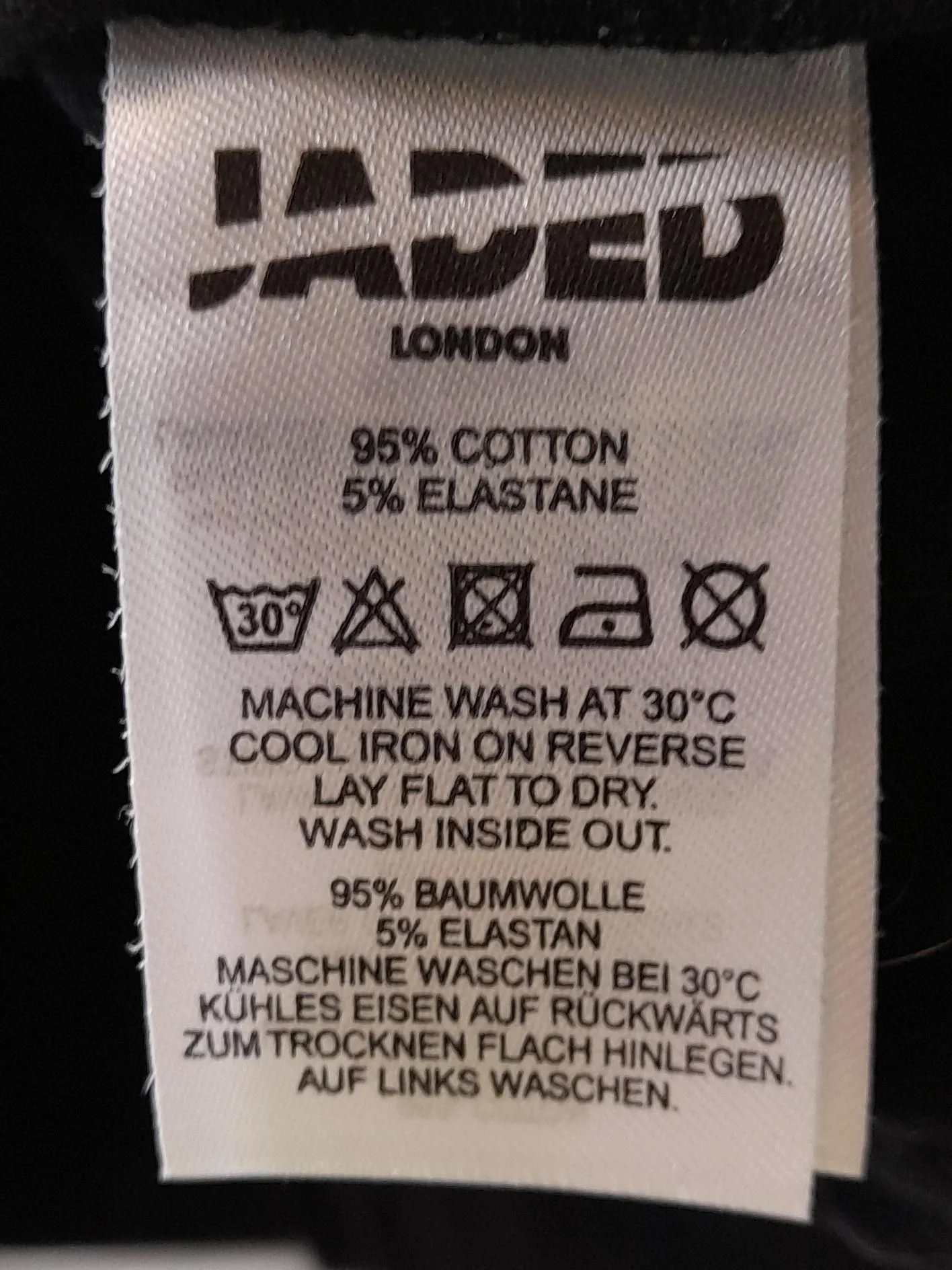 Jaded London Women's T-Shirt UK 8 Black Cotton with Elastane Basic - Image 6