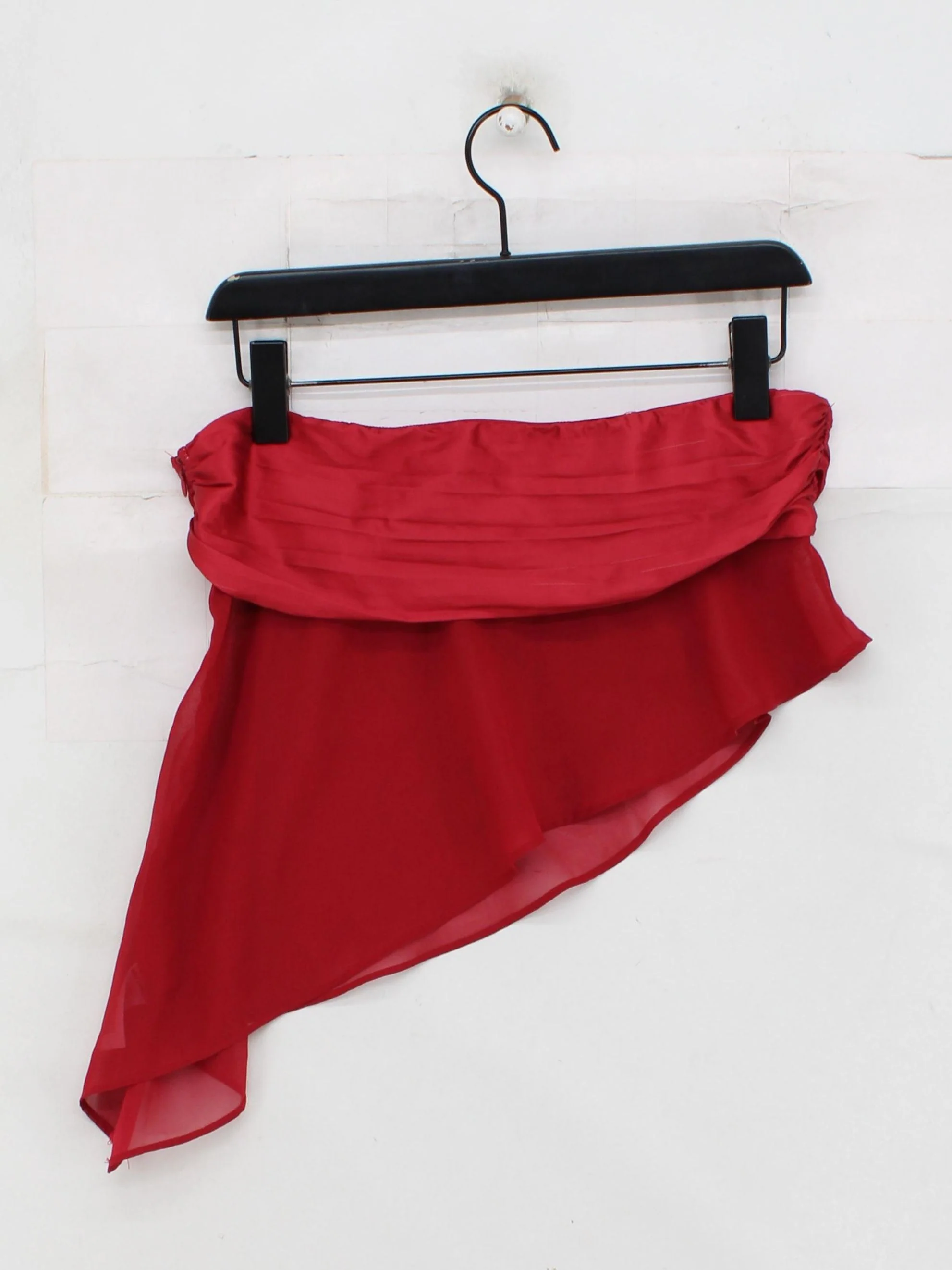 Jaded London Women's Top UK 12 Red 100% Polyester Sleeveless Square Neck Cropped - Image 2