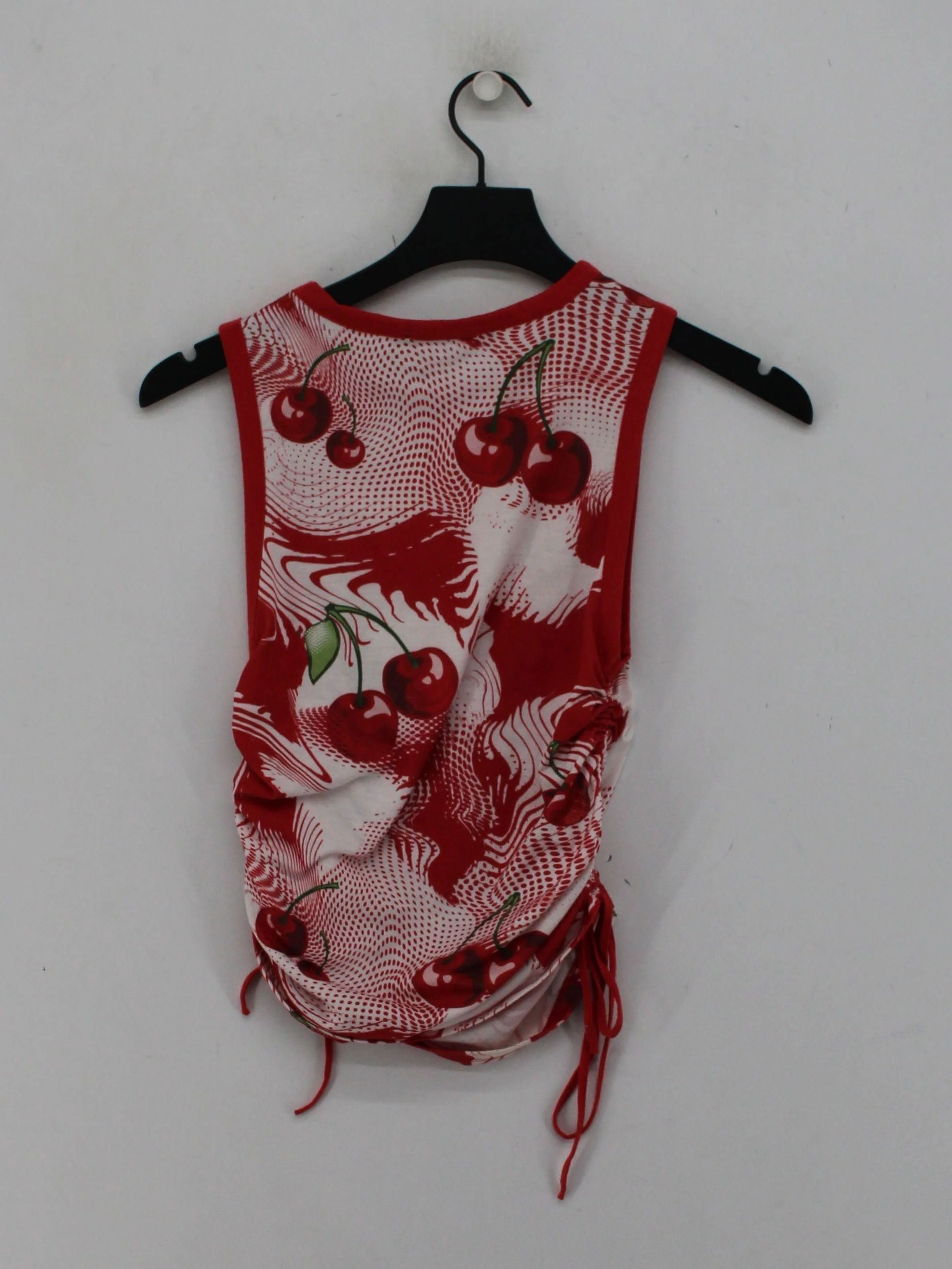 Jaded London Women's Top UK 8 Red 100% Other Sleeveless Round Neck Basic - Image 2