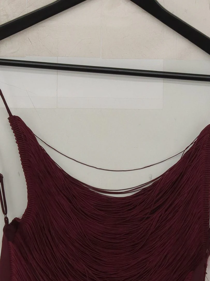 Jaded London Women's Top XS Red Polyester with Elastane Sleeveless V-Neck Basic - Image 3
