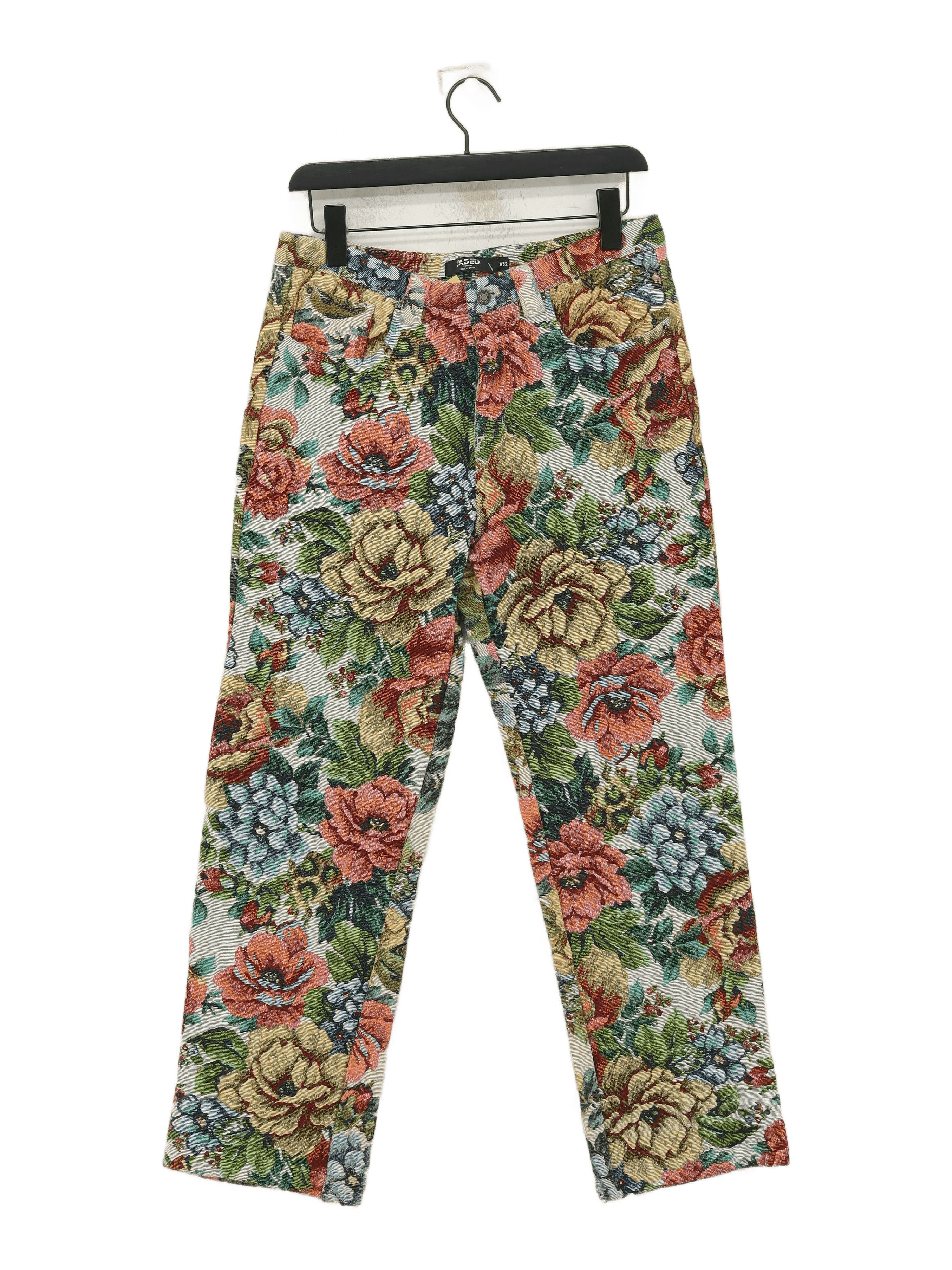 Jaded London Women's Trousers W 32 in Multi Polyester with Cotton Chino
