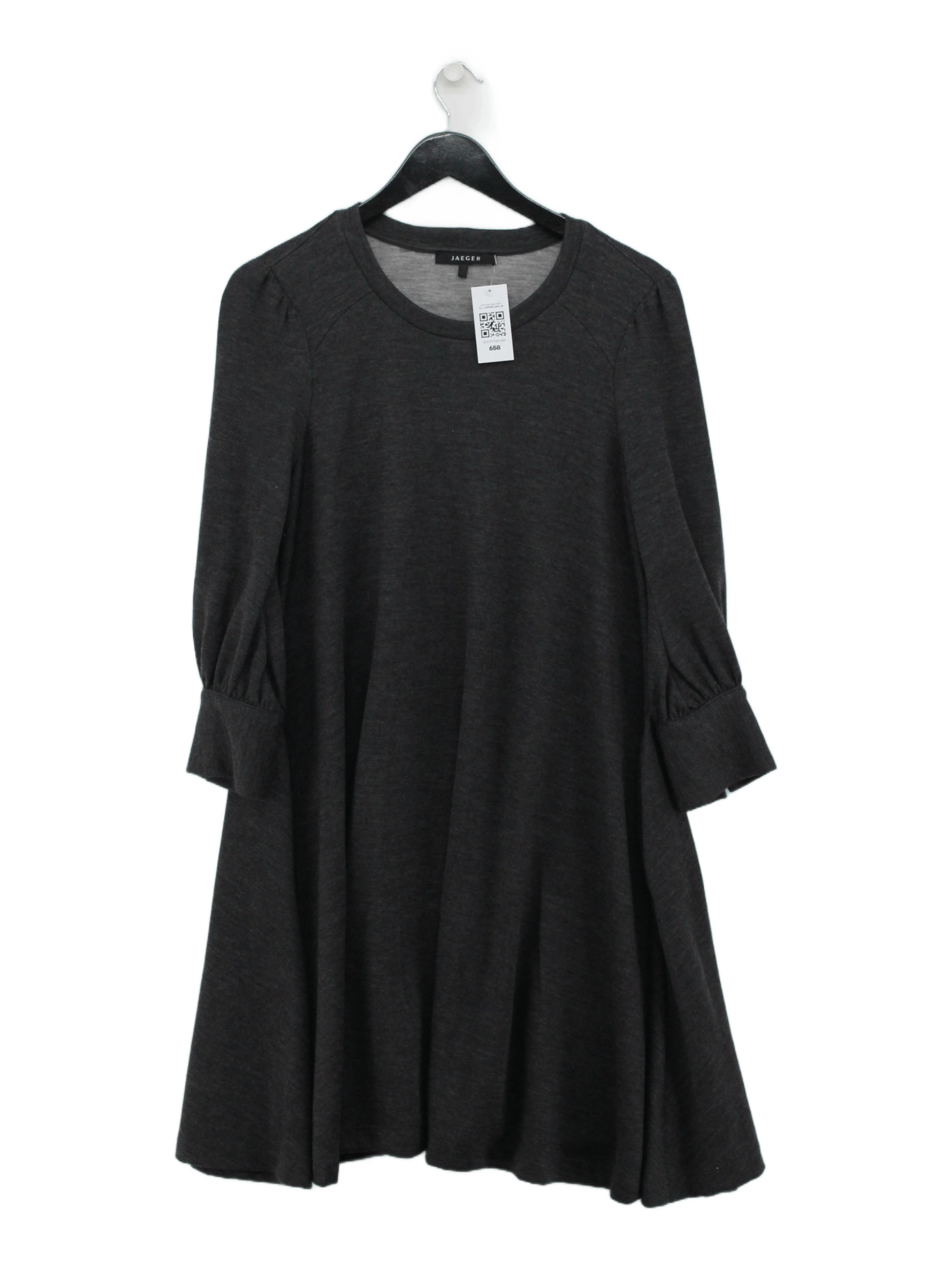 Jaeger A-Line Mini Dress M in Grey