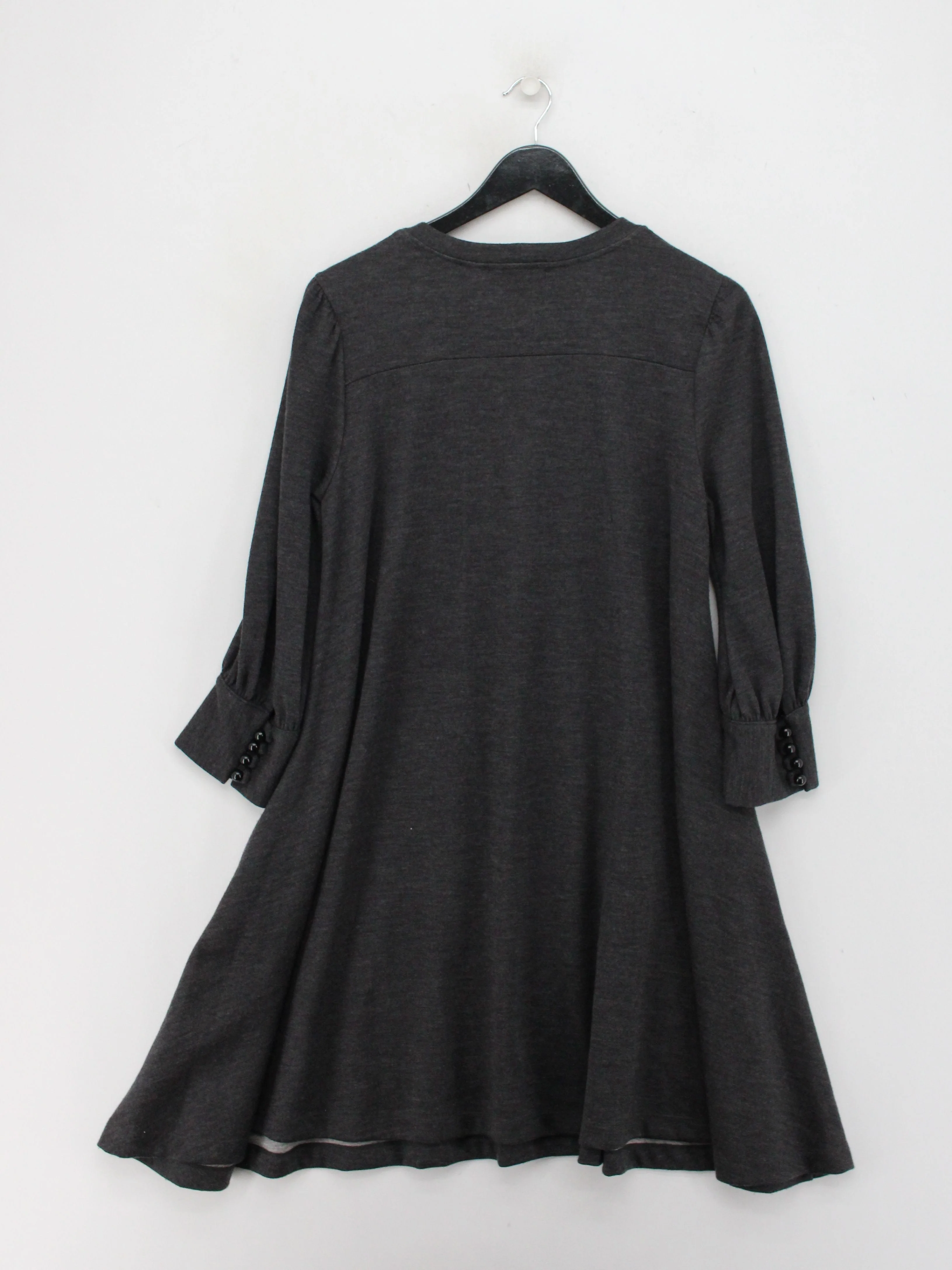 Jaeger A-Line Mini Dress M in Grey - Image 2