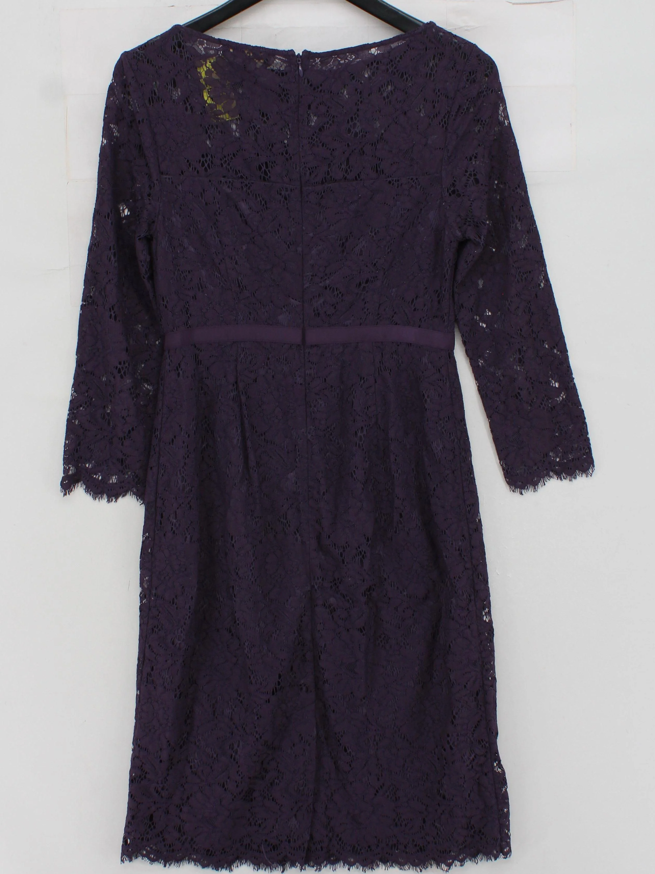 Jaeger A-Line Mini Dress UK10 in Purple - Image 2