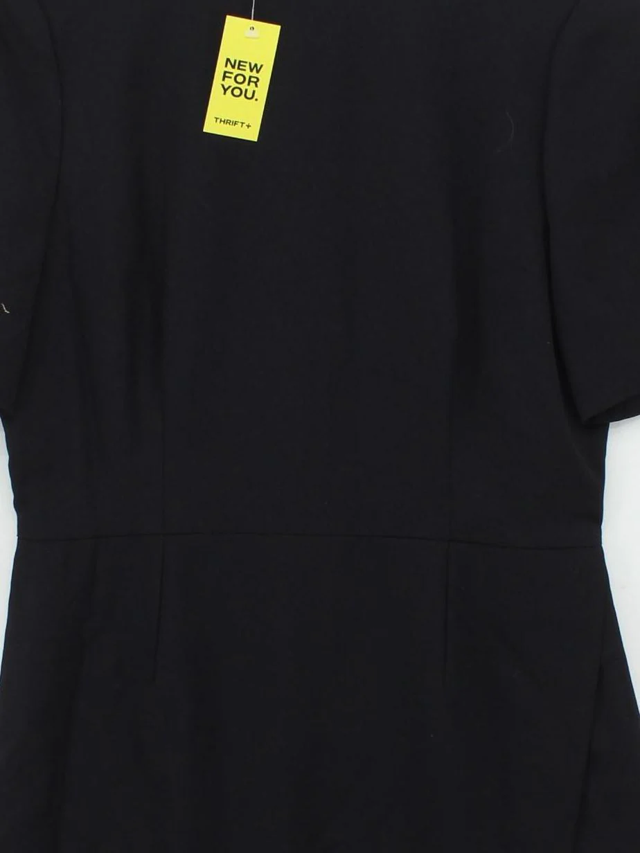 Jaeger Bodycon Midi Dress UK10 in Black - Image 3