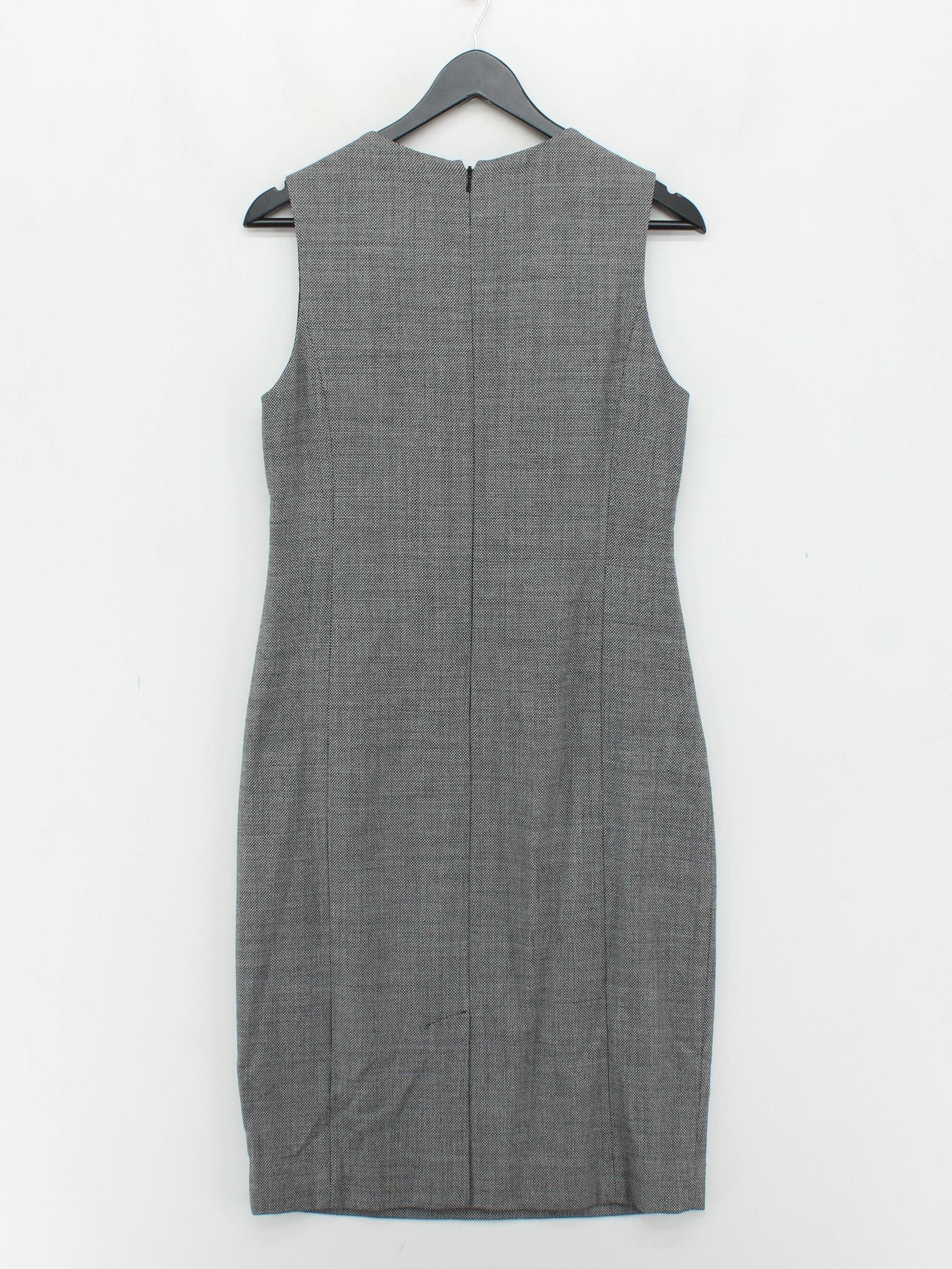 Jaeger Bodycon Midi Dress UK12 in Grey - Image 2