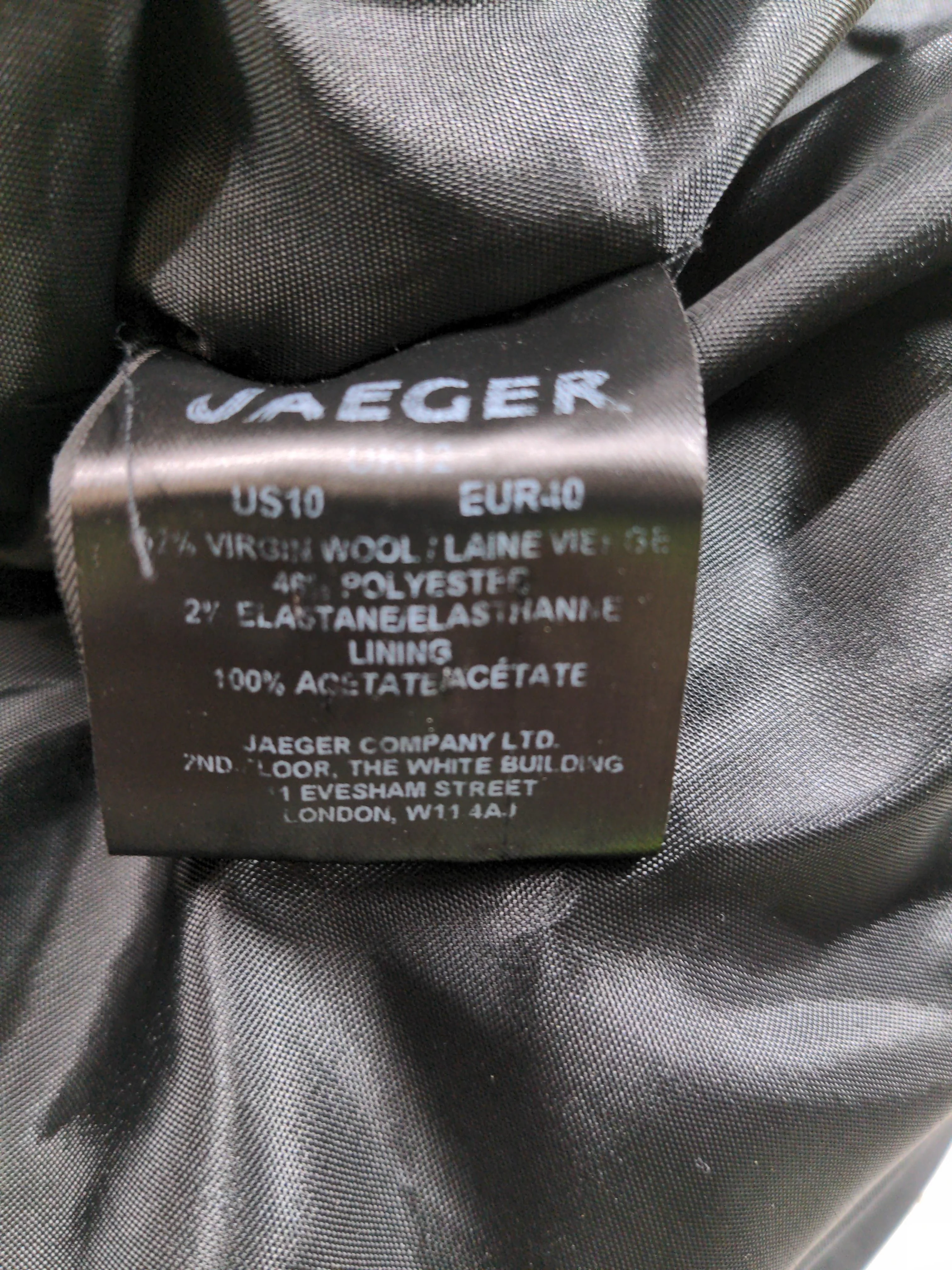 Jaeger Bodycon Midi Dress UK12 in Grey - Image 6