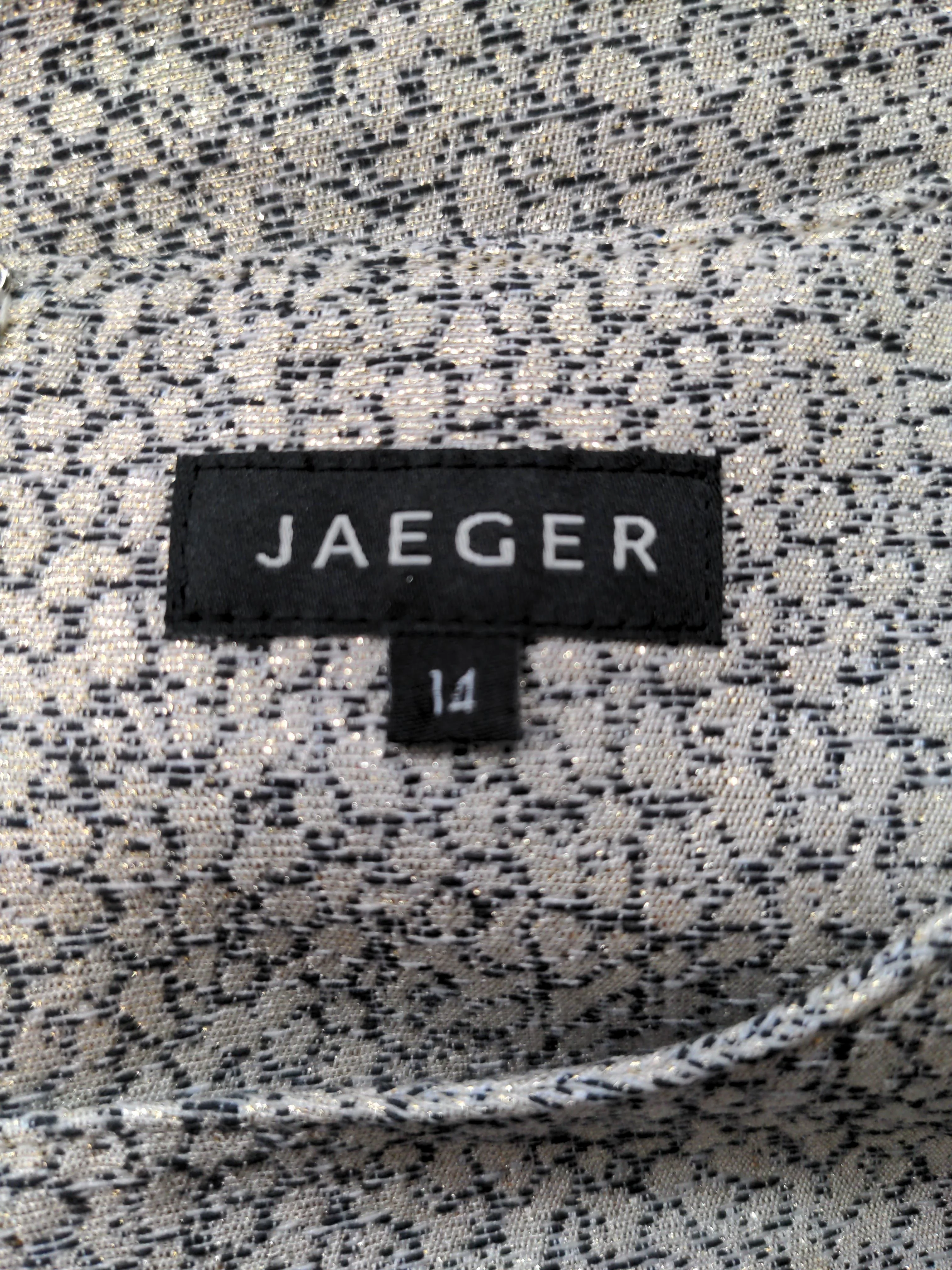 Jaeger Bodycon Midi Dress UK14 in Multi - Image 5