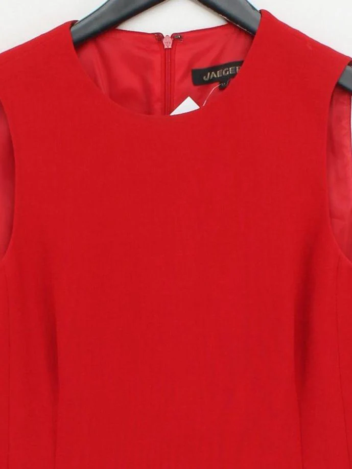 Jaeger Bodycon Mini Dress UK10 in Red - Image 3