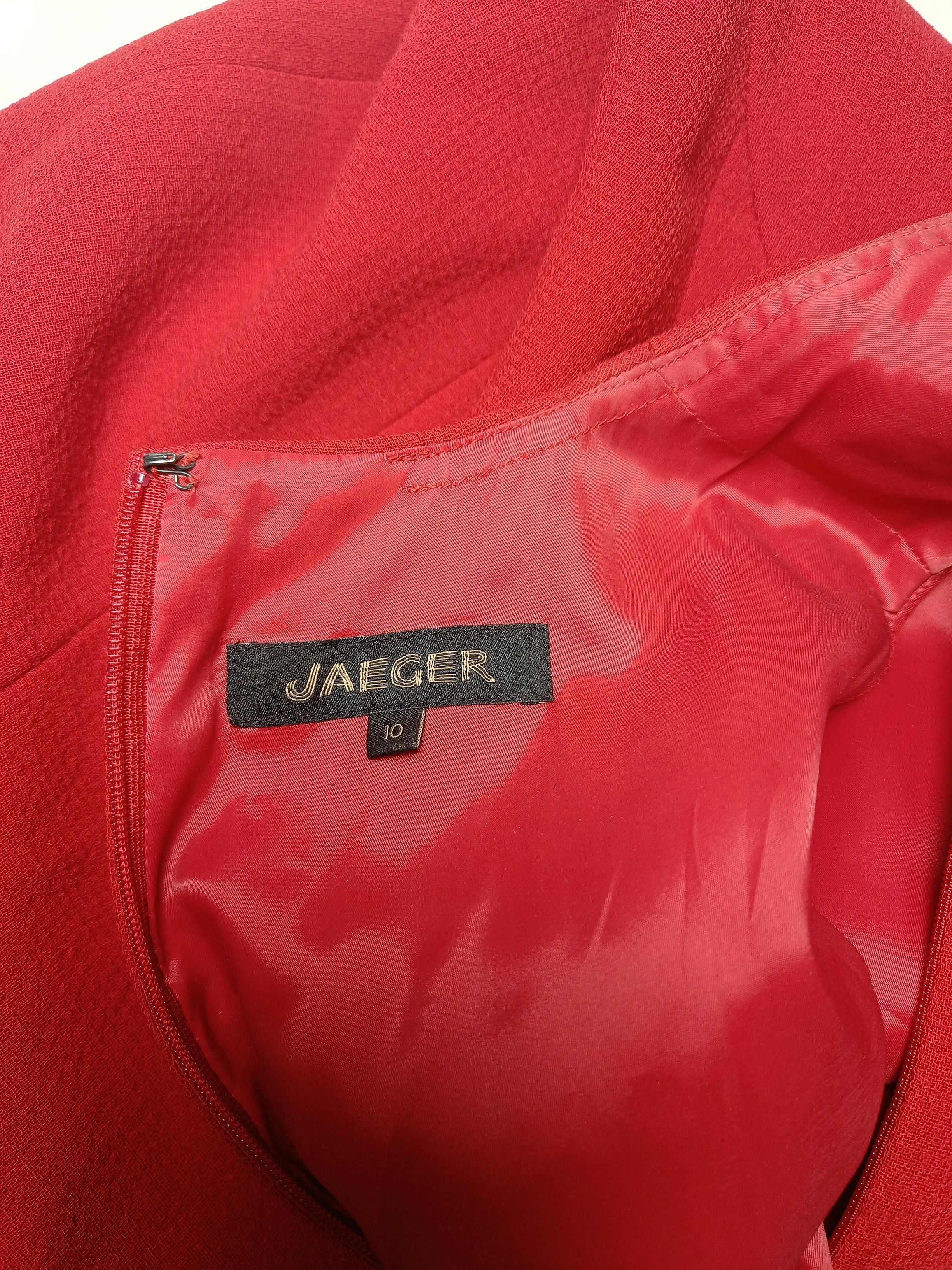 Jaeger Bodycon Mini Dress UK10 in Red - Image 5