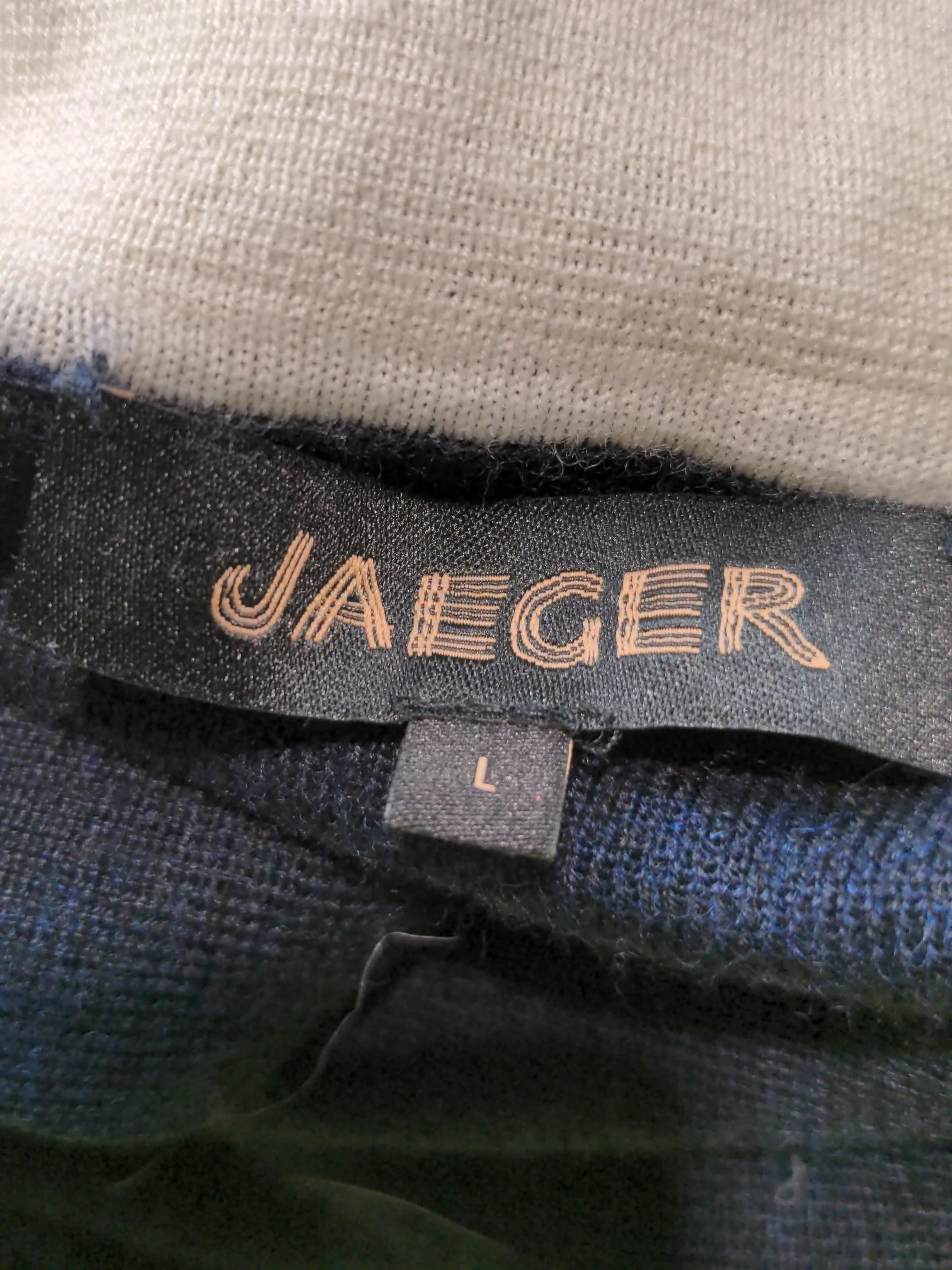 Jaeger Jumper Midi Dress L in Blue - Image 6