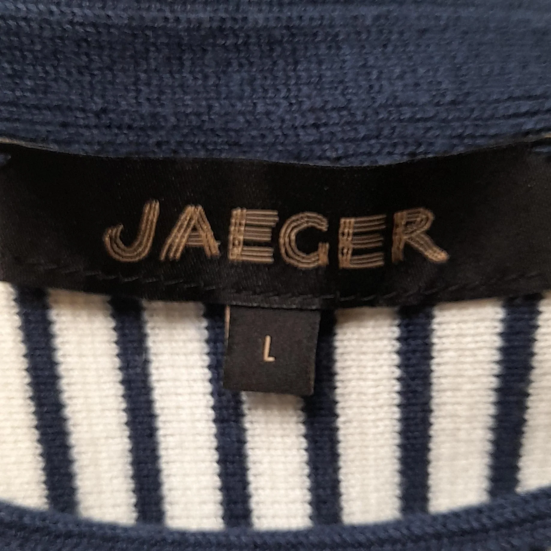 Jaeger Jumper Midi Dress L in Blue - Image 6