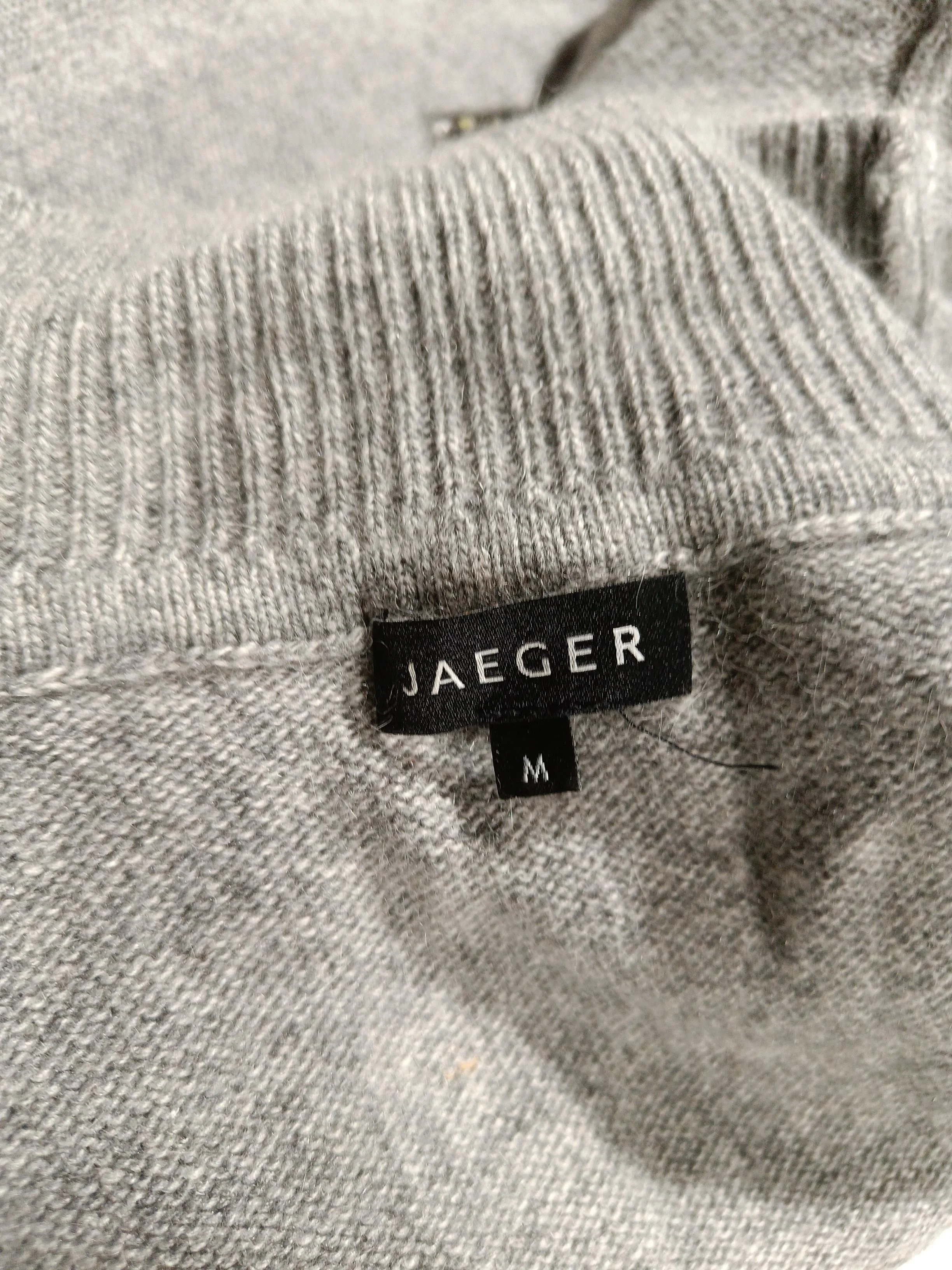 Jaeger Jumper Midi Dress M in Grey - Image 5
