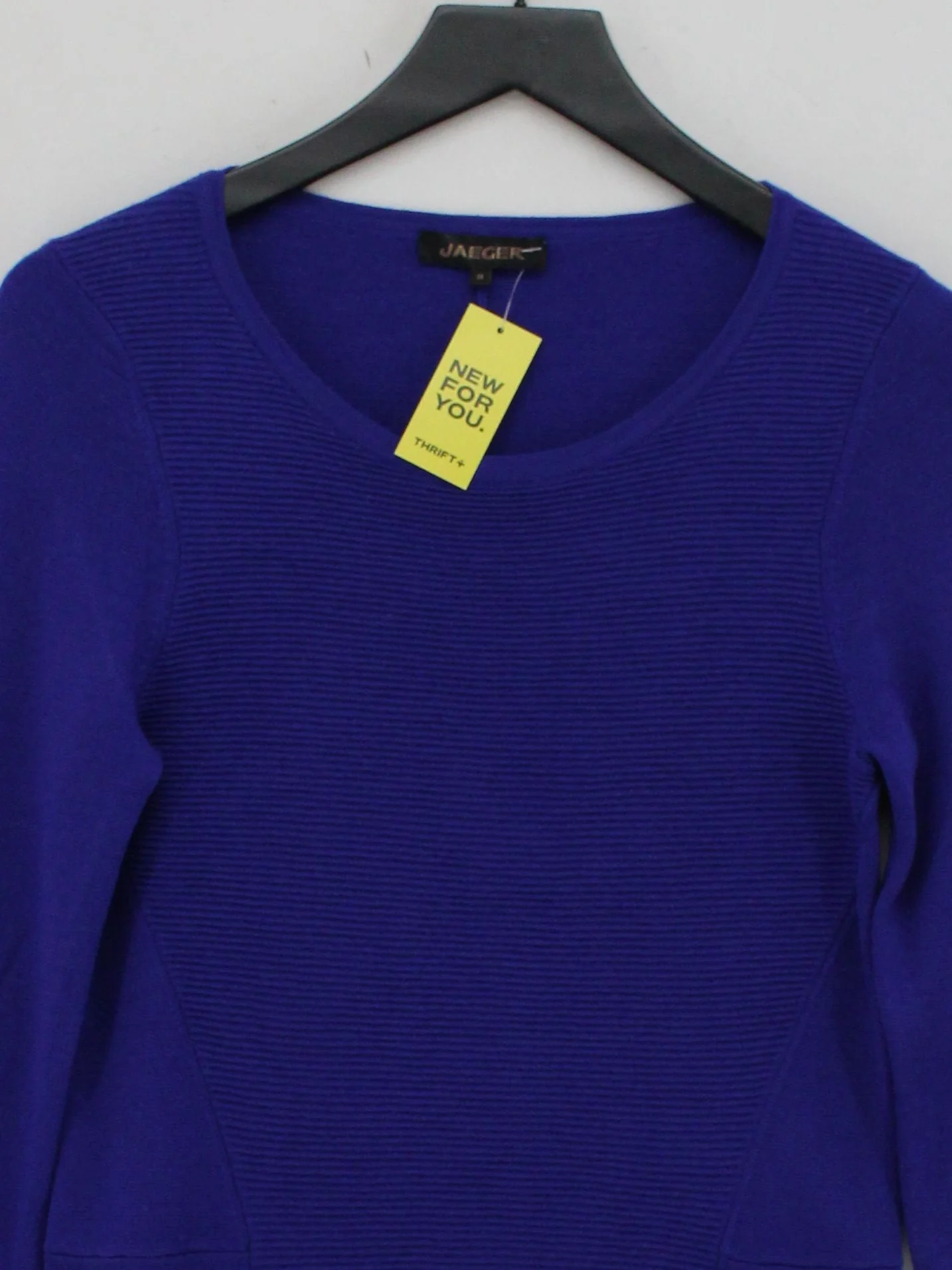 Jaeger Jumper Mini Dress M in Blue - Image 3