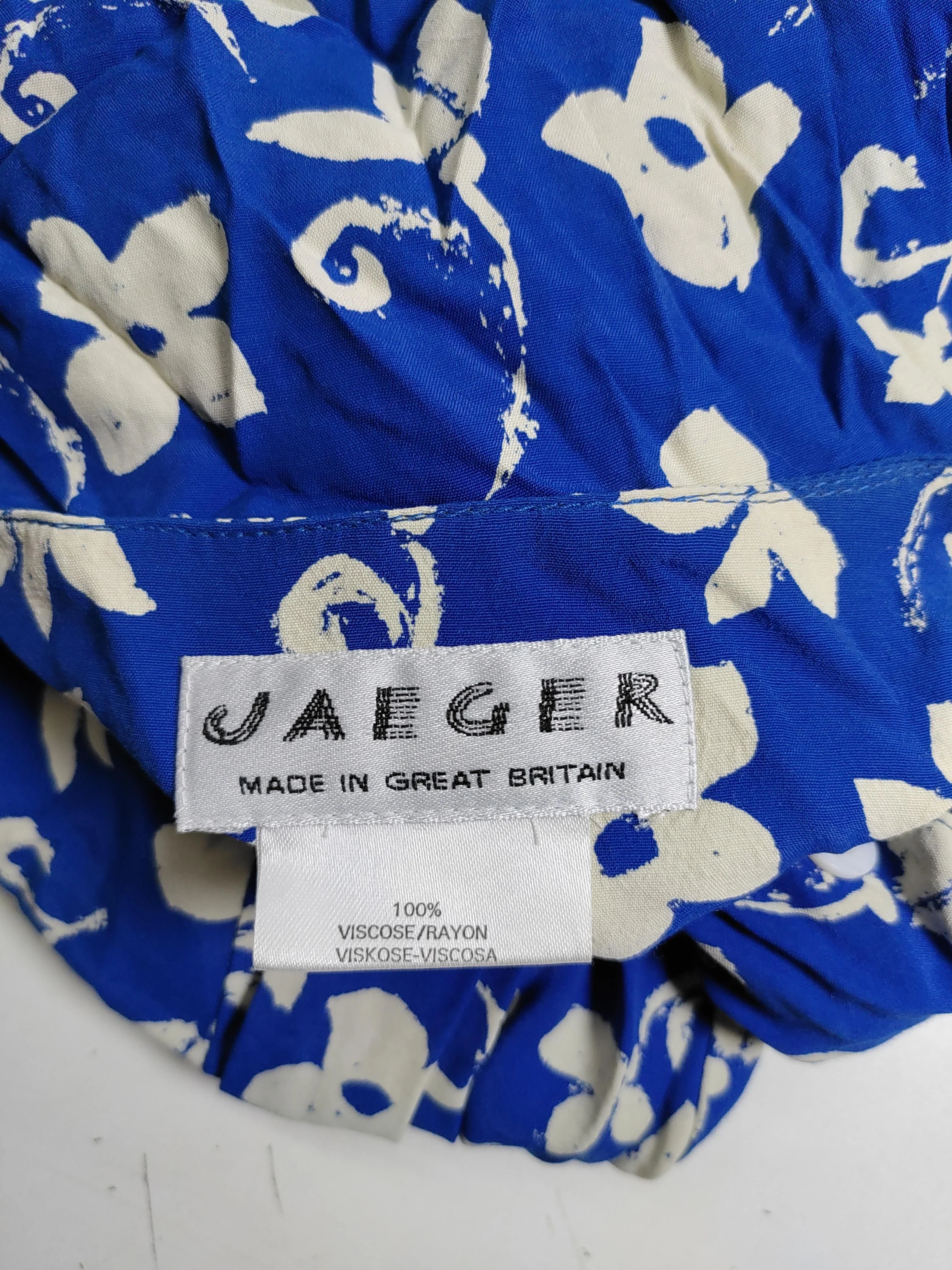 Jaeger Maxi Dress UK10 in Blue - Image 5