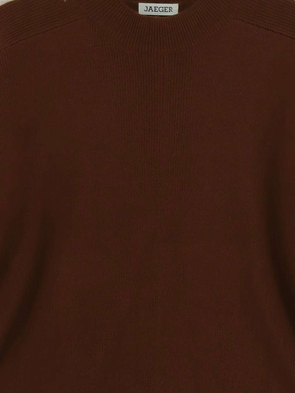Jaeger Men's Jumper M Brown 100% Wool Round Neck Pullover - Image 3