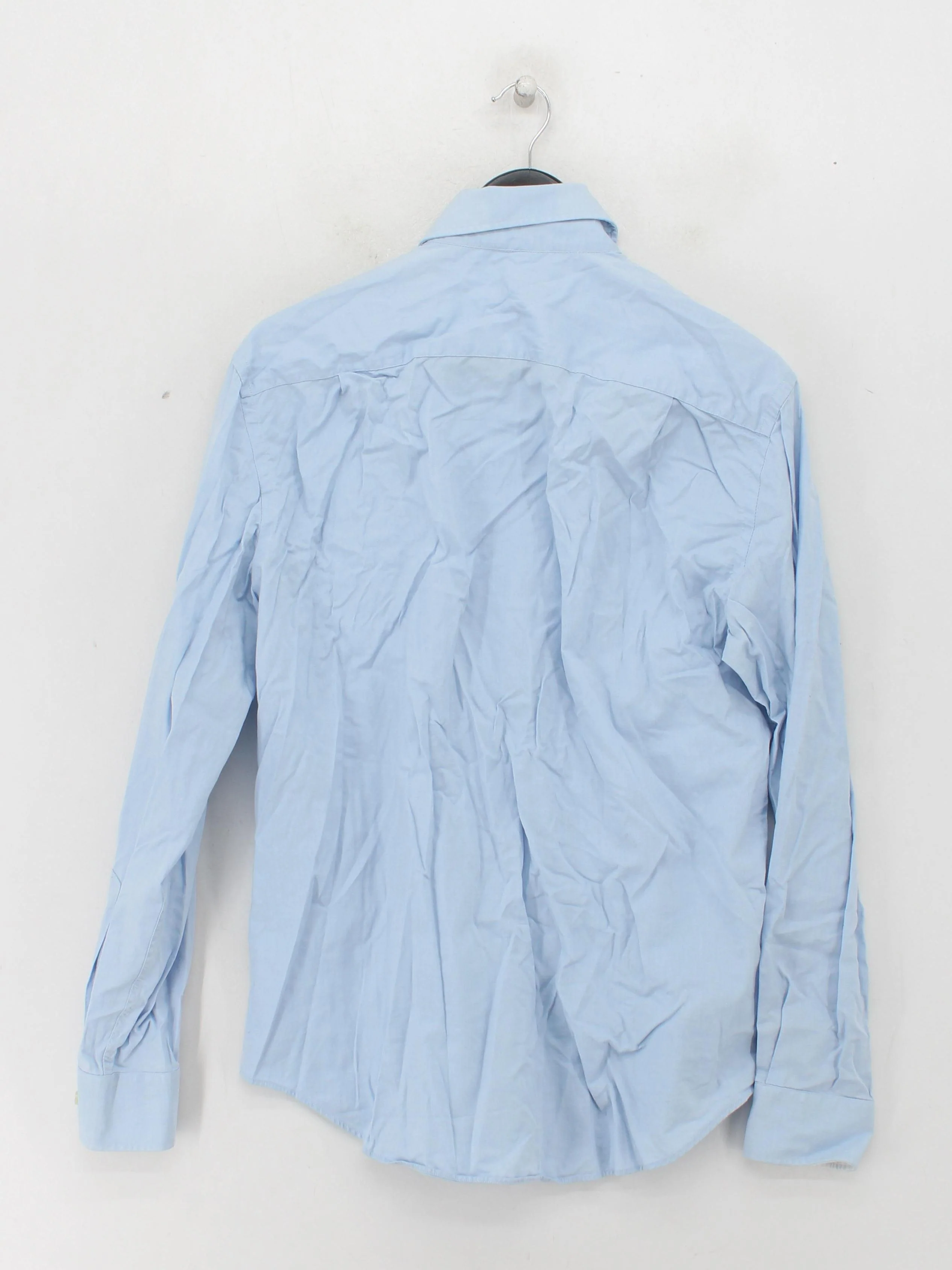 Jaeger Men's Shirt M Blue 100% Cotton Basic - Image 2