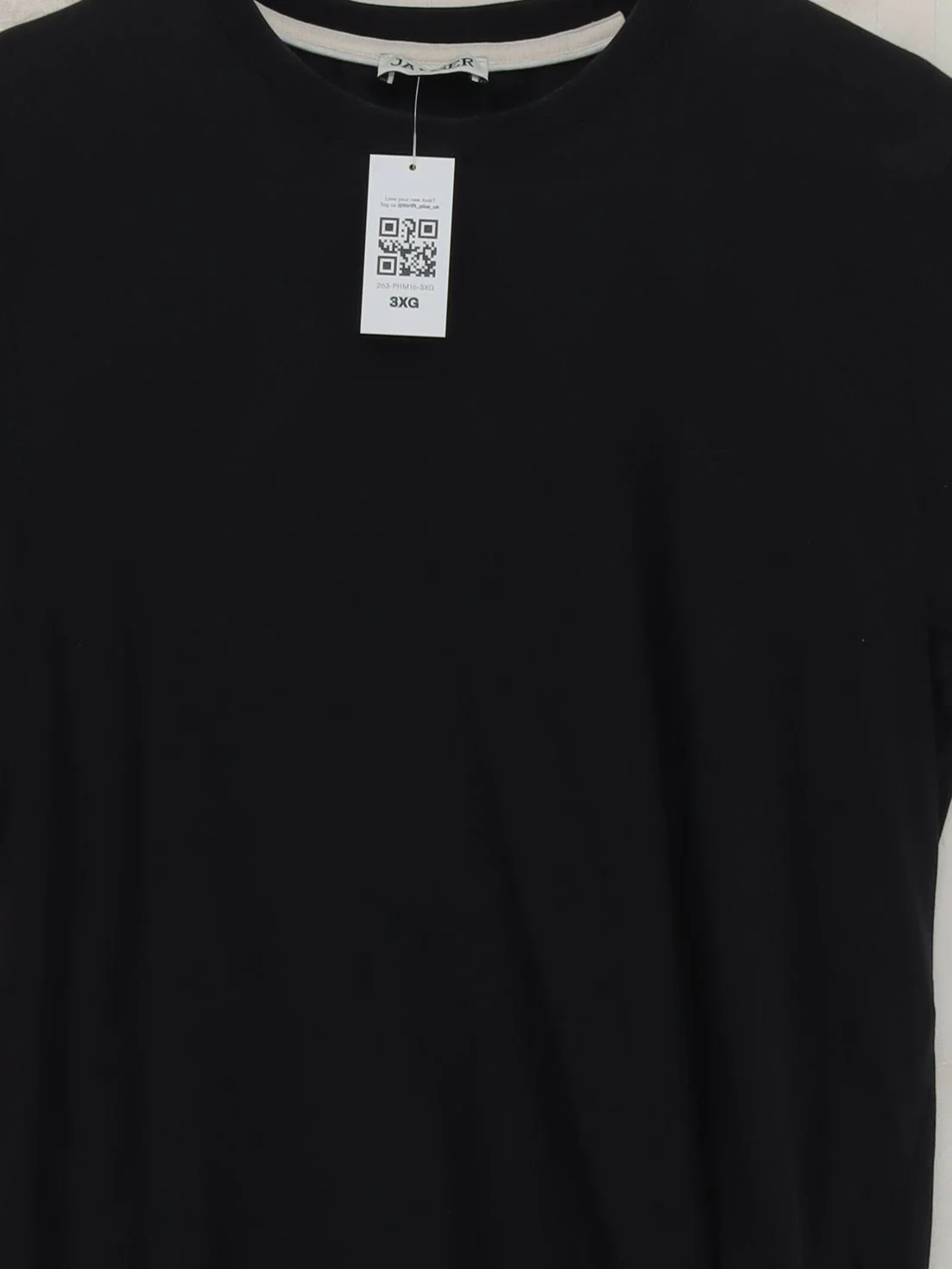 Jaeger Men's T-Shirt M Black 100% Cotton Basic - Image 3