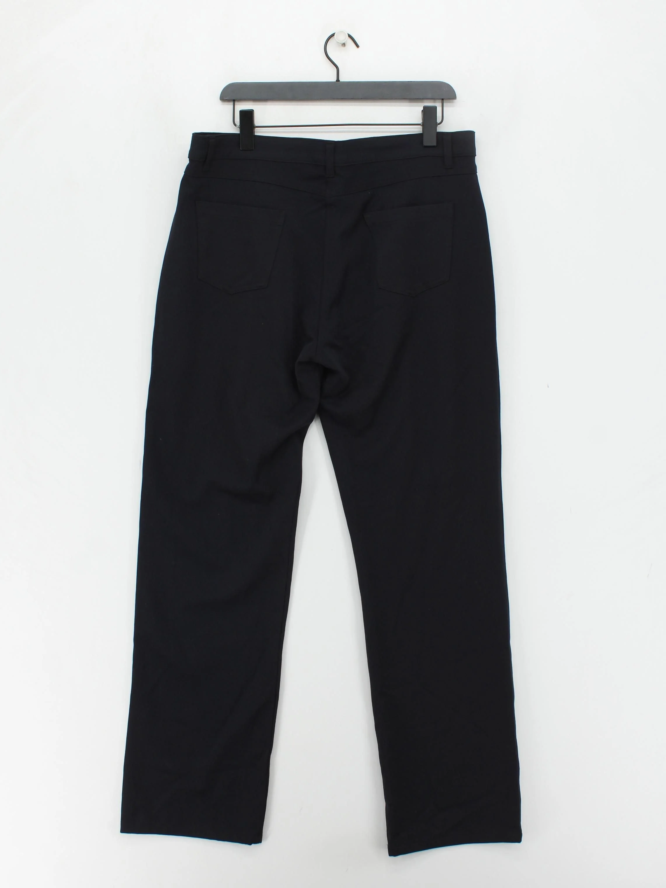 Jaeger Men's Trousers XXL Black Polyester with Viscose, Elastane Straight Chino - Image 2