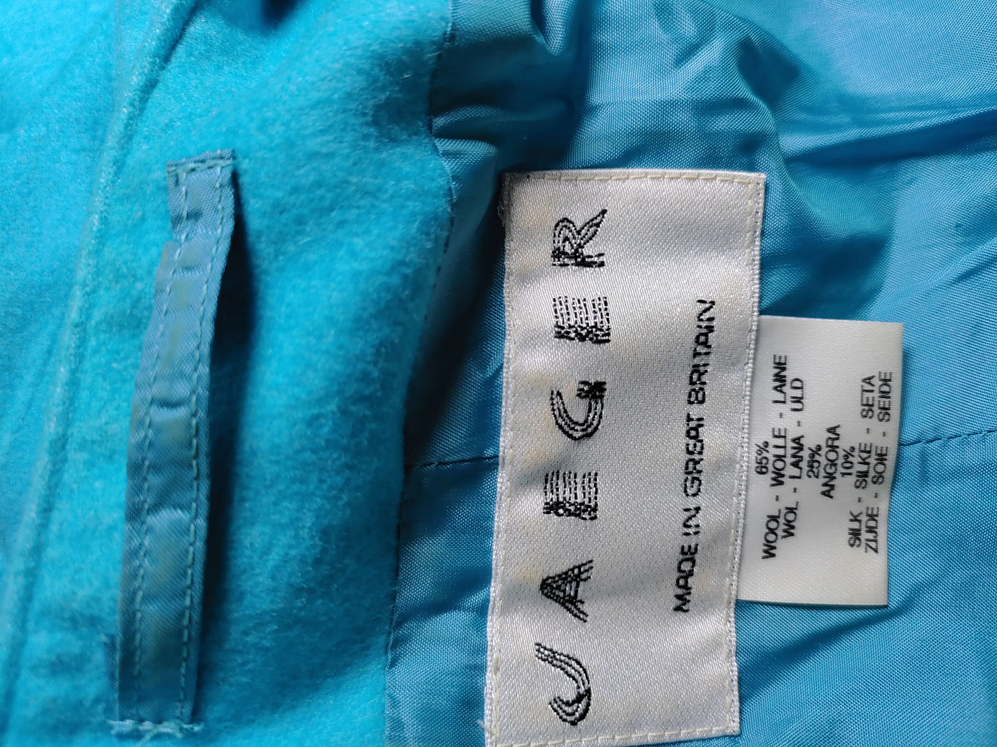 Jaeger Overcoat jacket blue - Image 5