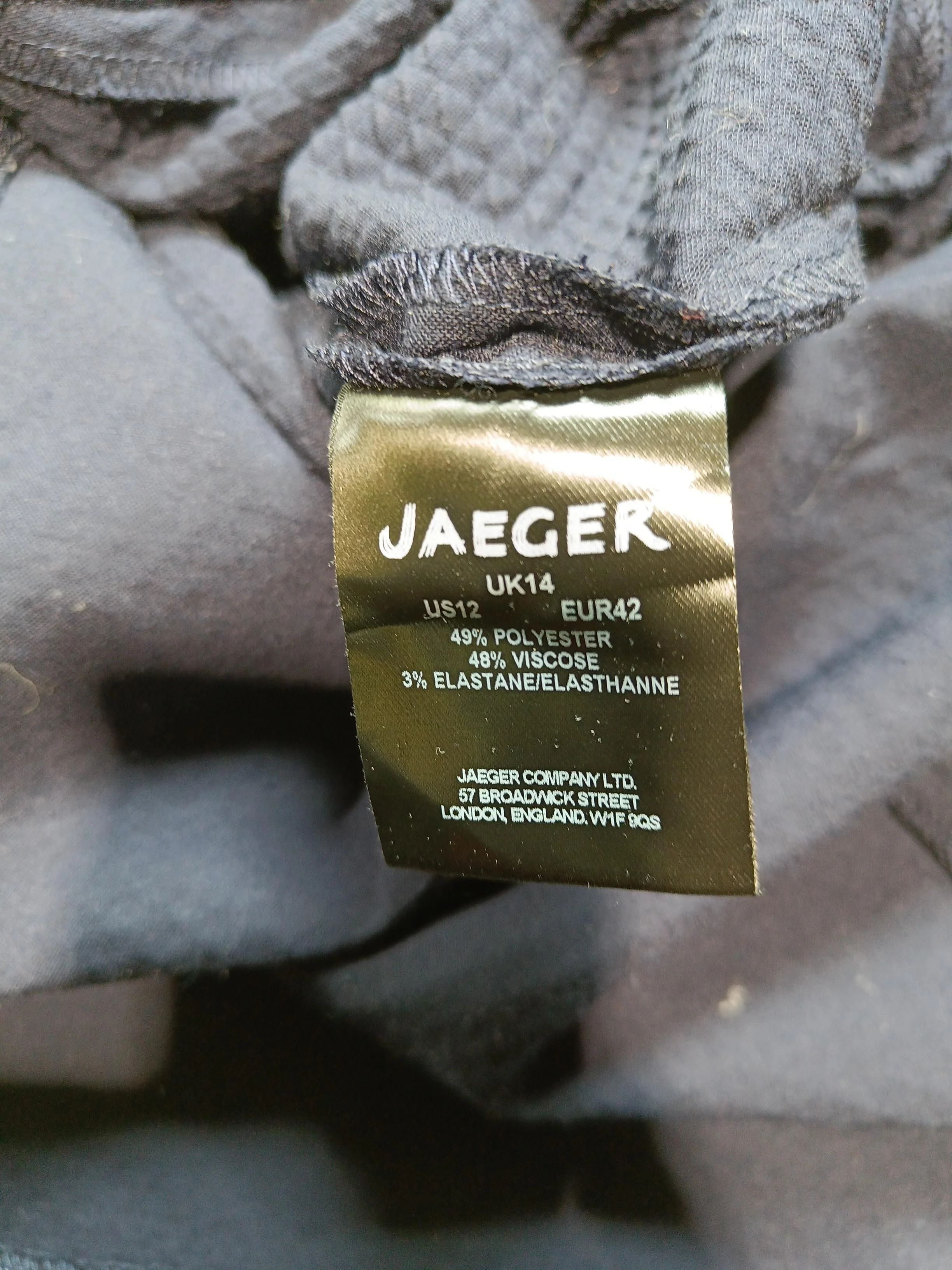 Jaeger Shirt Mini Dress UK14 in Blue - Image 6