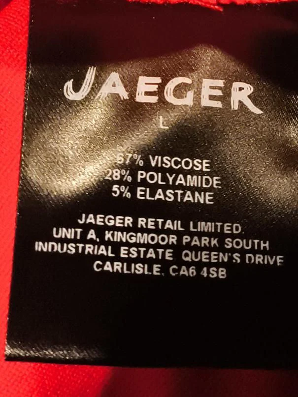 Jaeger T-Shirt Midi Dress L in Red - Image 6