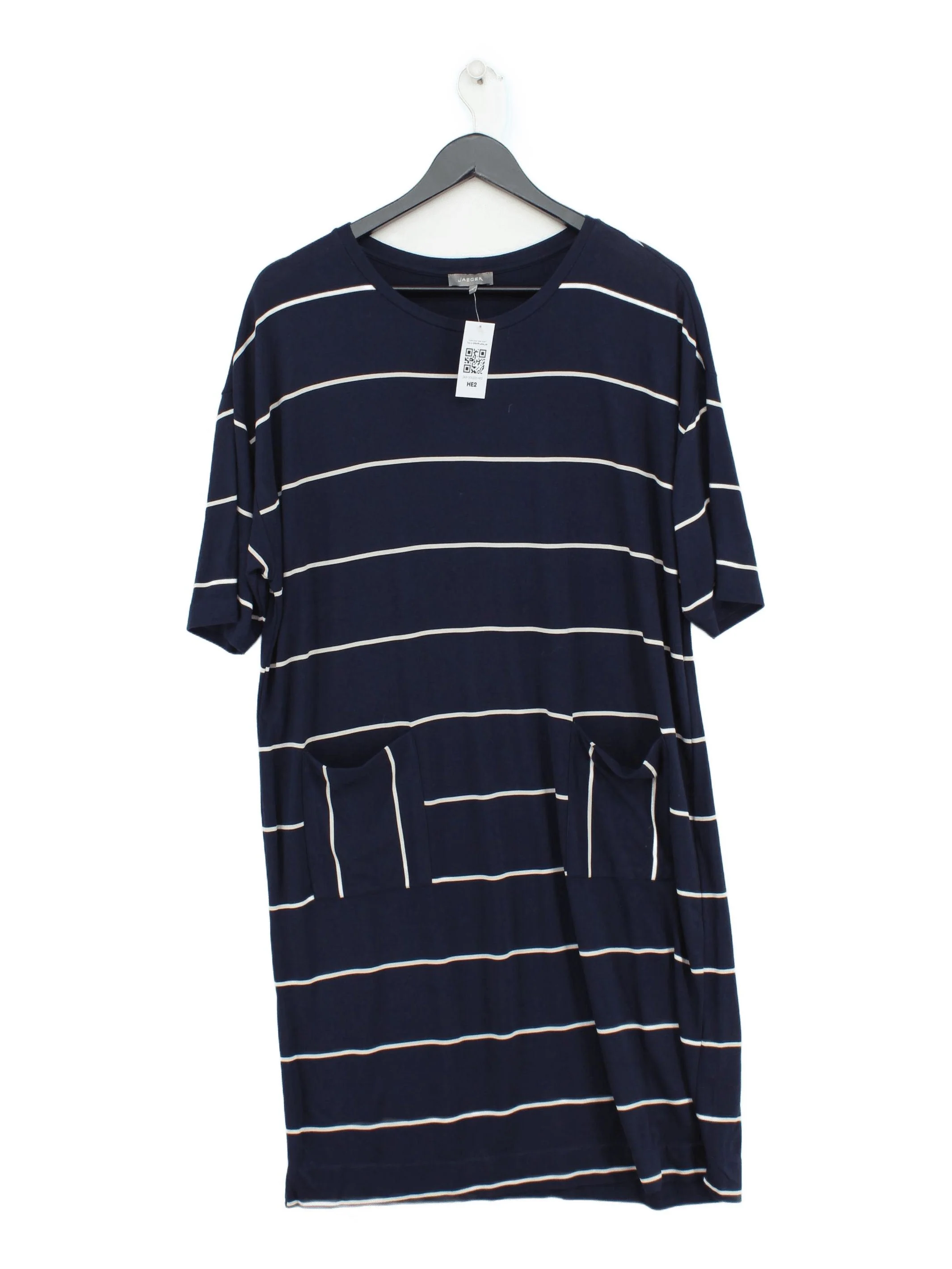 Jaeger T-Shirt Mini Dress L in Blue