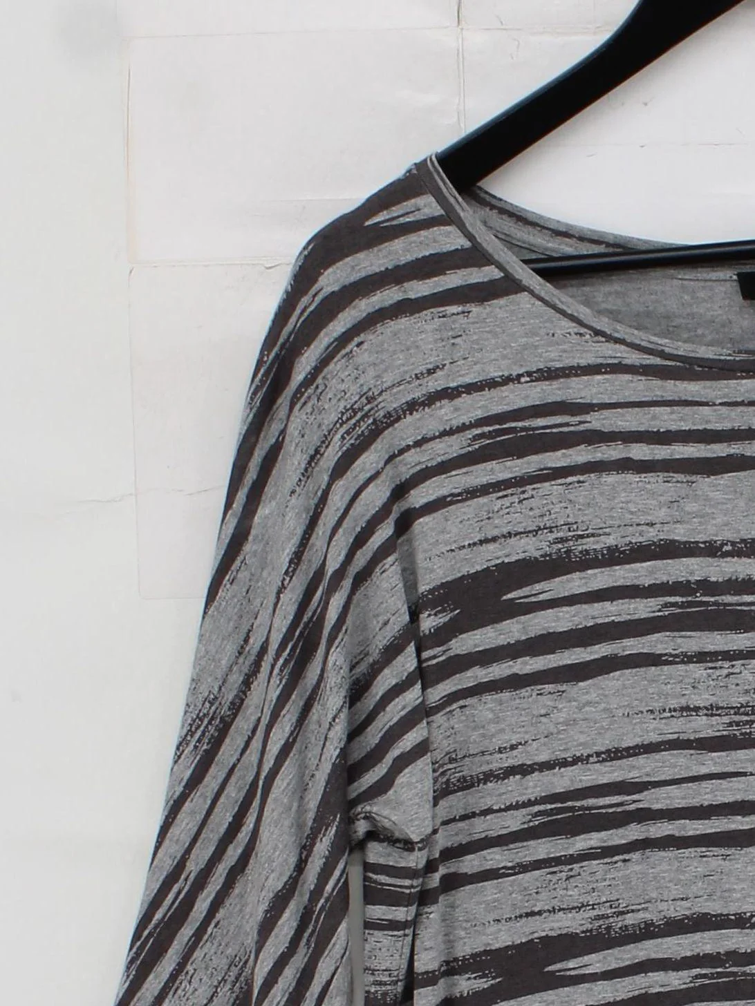 Jaeger T-Shirt Mini Dress S in Grey - Image 4