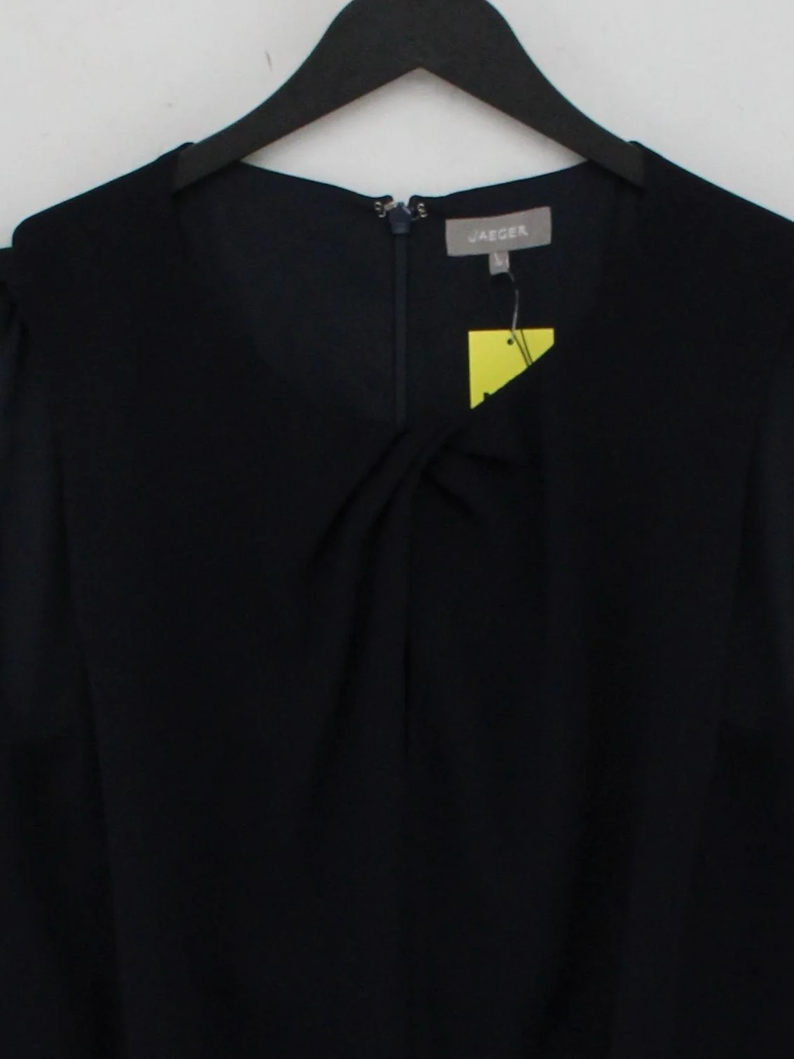 Jaeger T-Shirt Mini Dress UK10 in Black - Image 3