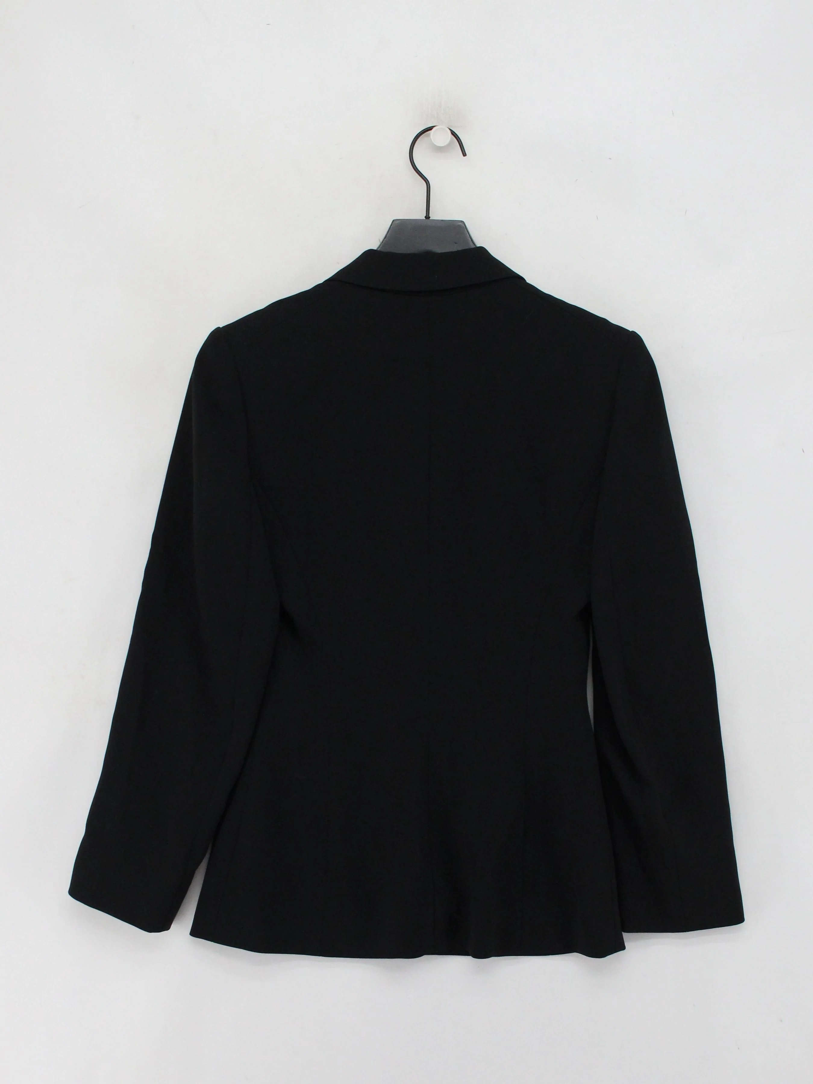 Jaeger Women's Blazer M Black Acetate with Polyester, Viscose Overcoat - Image 2