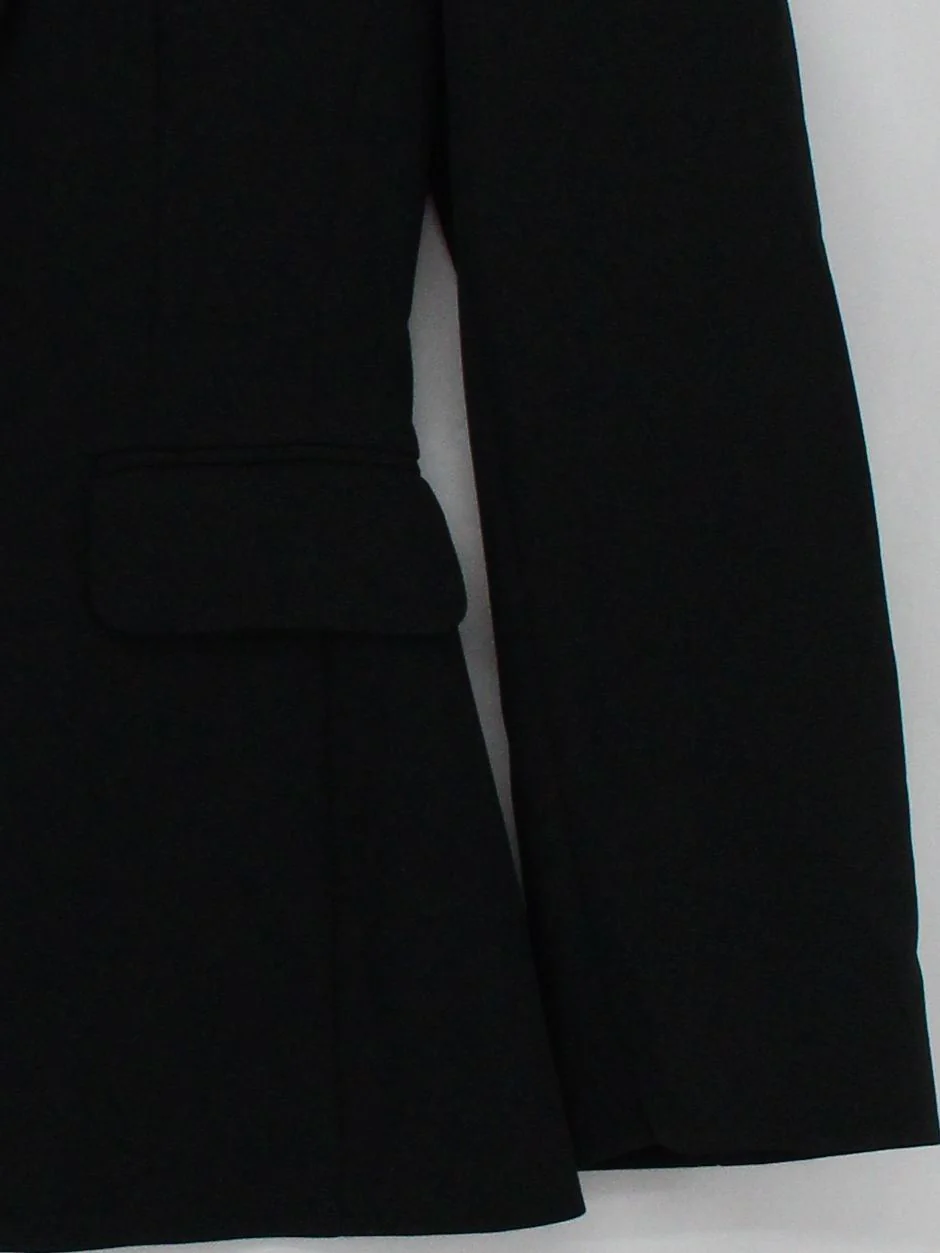 Jaeger Women's Blazer M Black Acetate with Polyester, Viscose Overcoat - Image 4