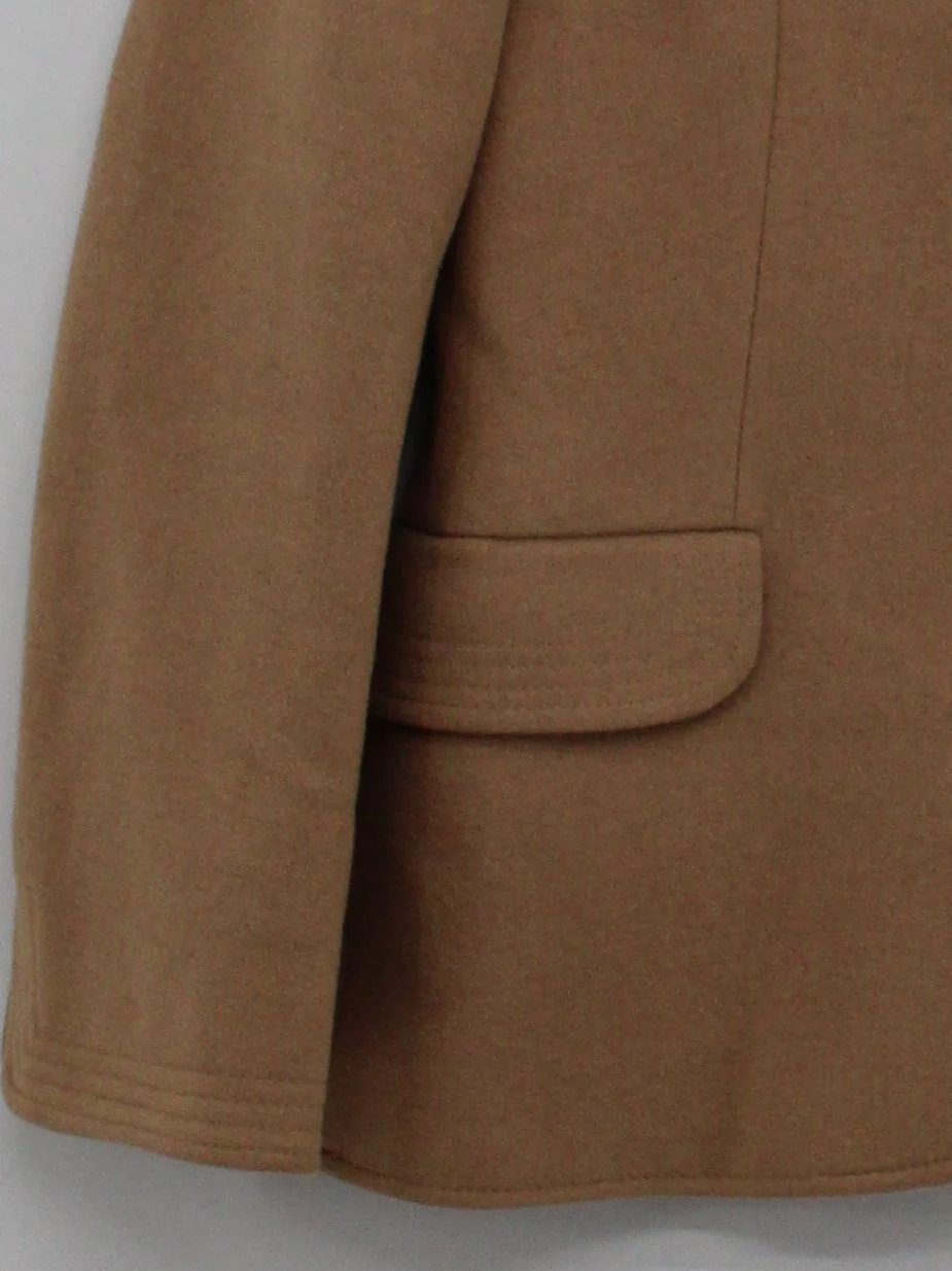 Jaeger Women's Blazer M Tan Wool with Other Overcoat - Image 4