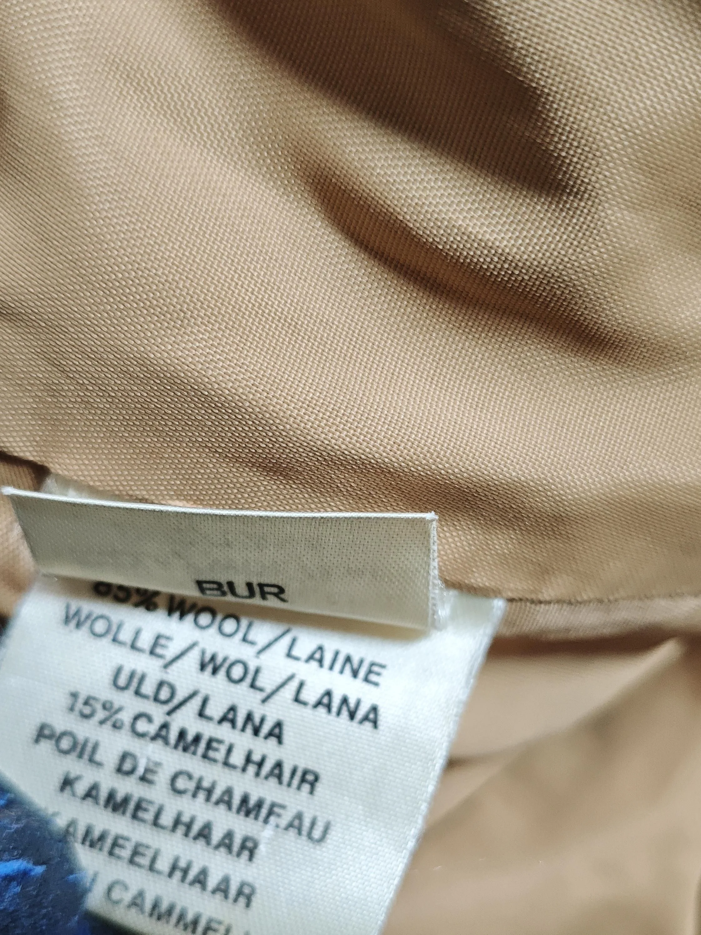 Jaeger Women's Blazer M Tan Wool with Other Overcoat - Image 6