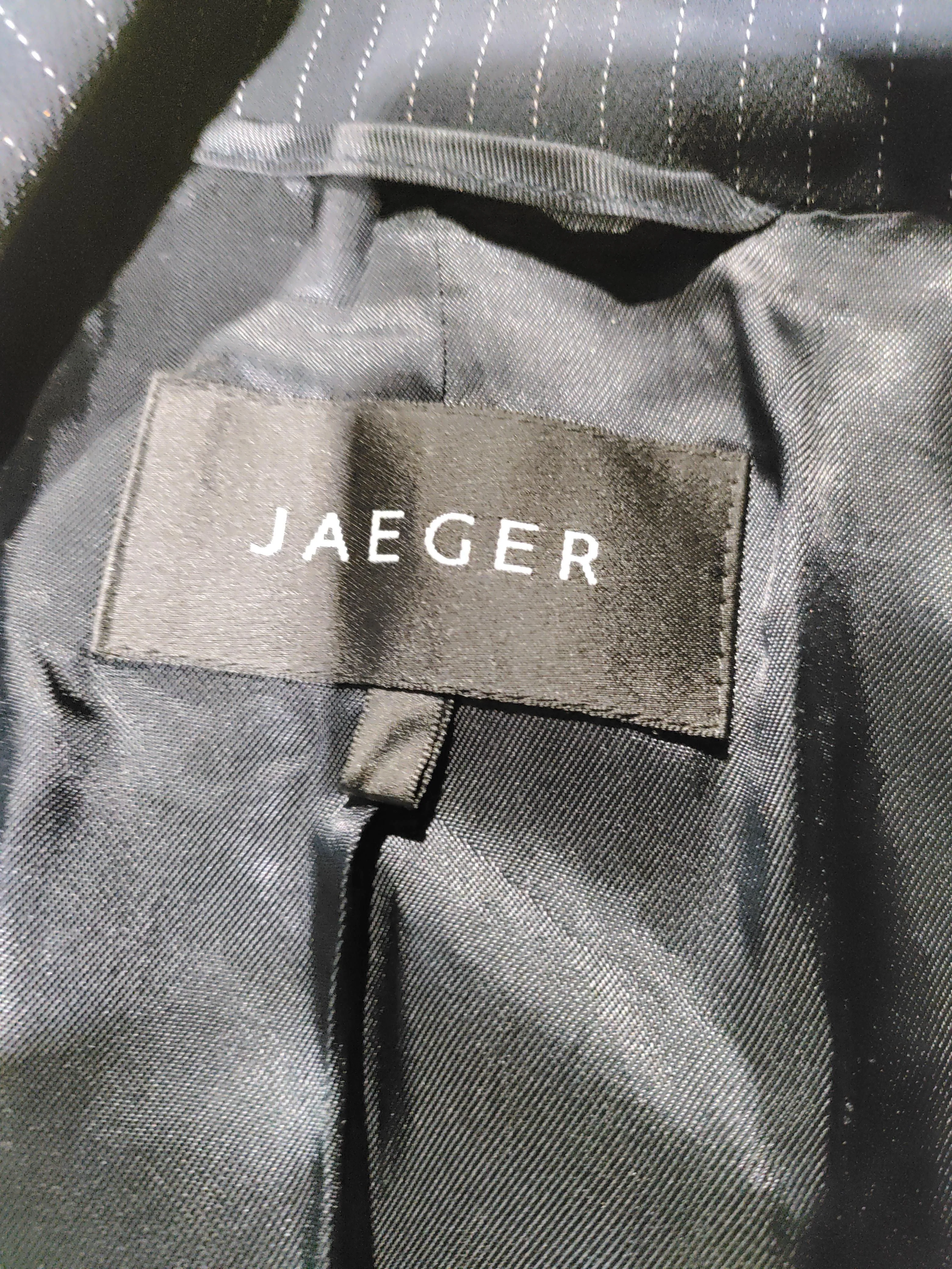 Jaeger Women's Blazer UK 14 Black Acetate with Polyester, Viscose Overcoat - Image 5