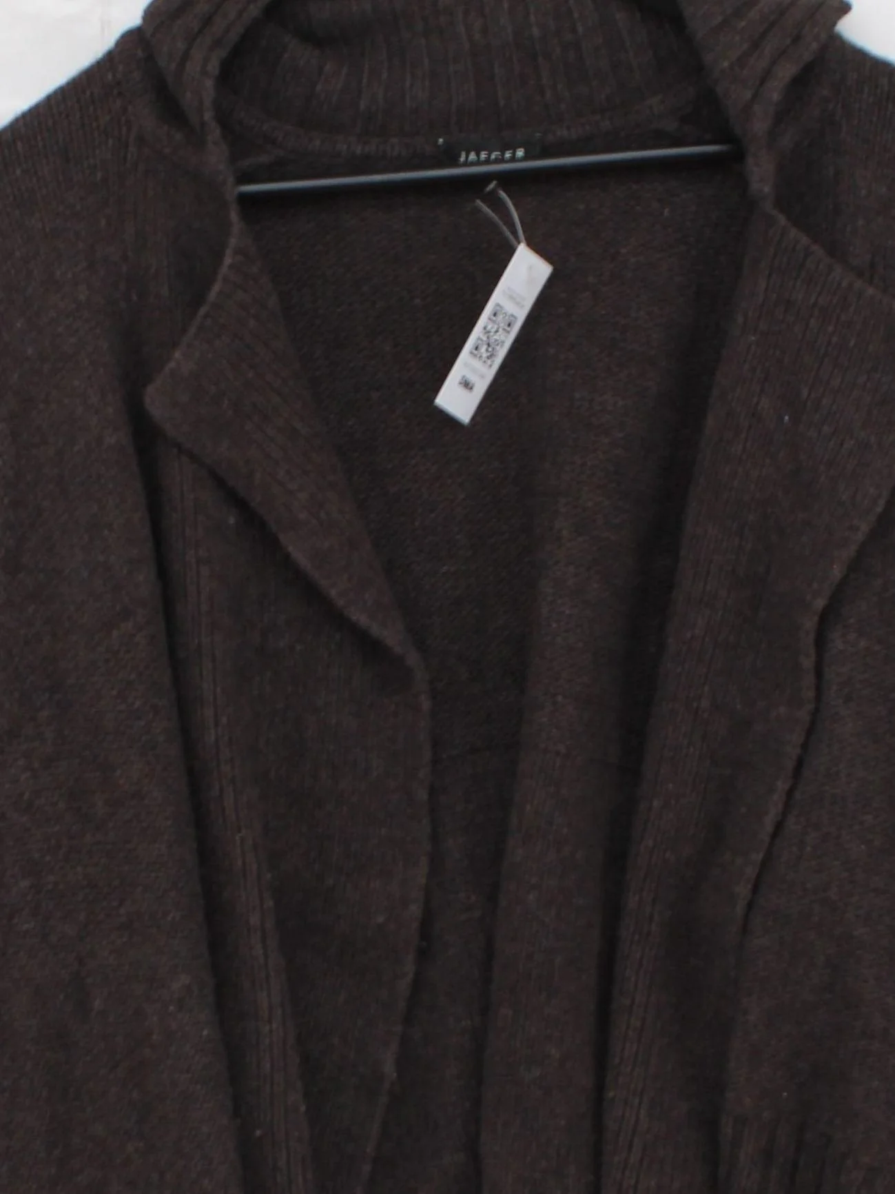 Jaeger Women's Cardigan S Brown Viscose - Image 3