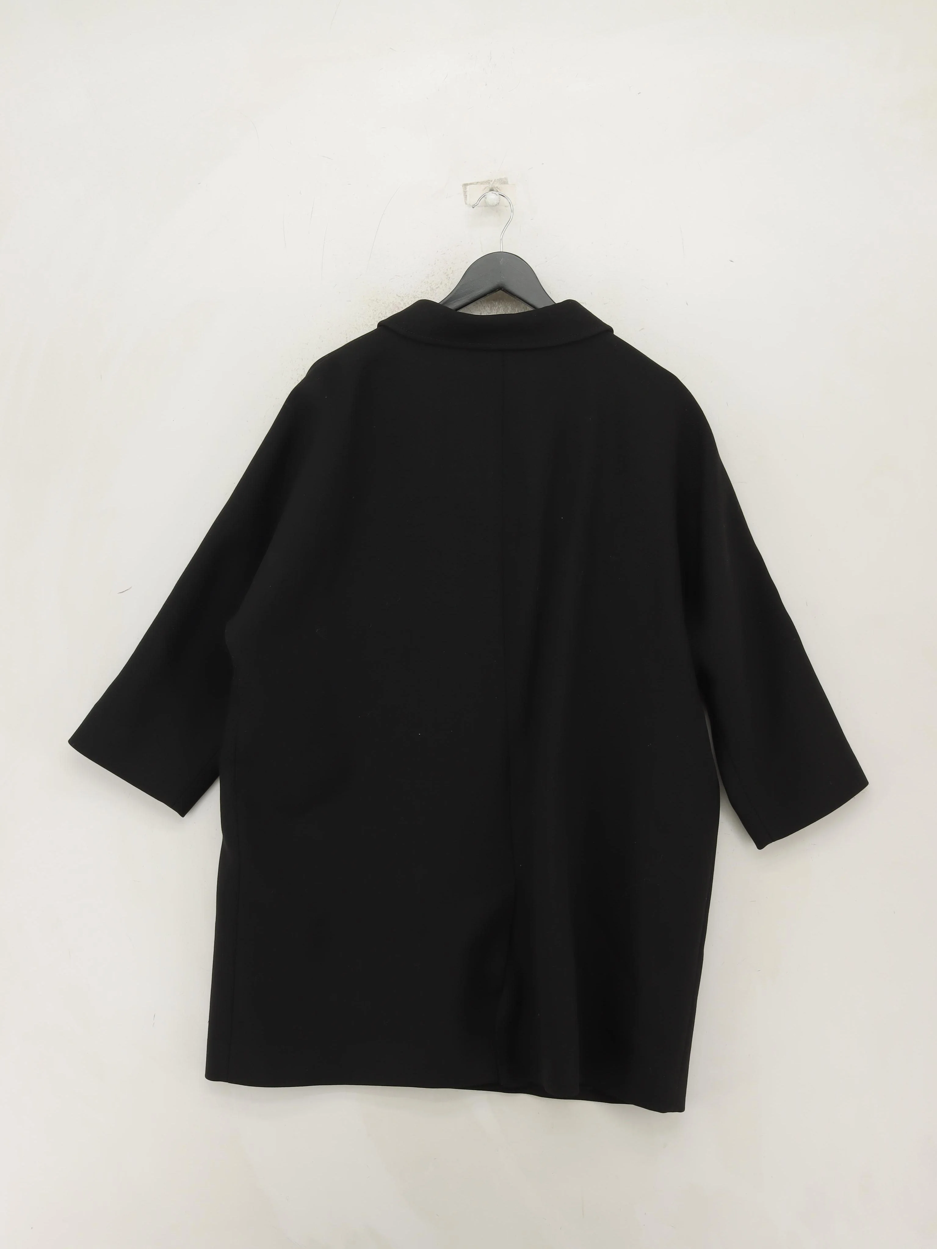 Jaeger Women's Coat L Black Polyester with Wool, Elastane, Viscose Overcoat - Image 2