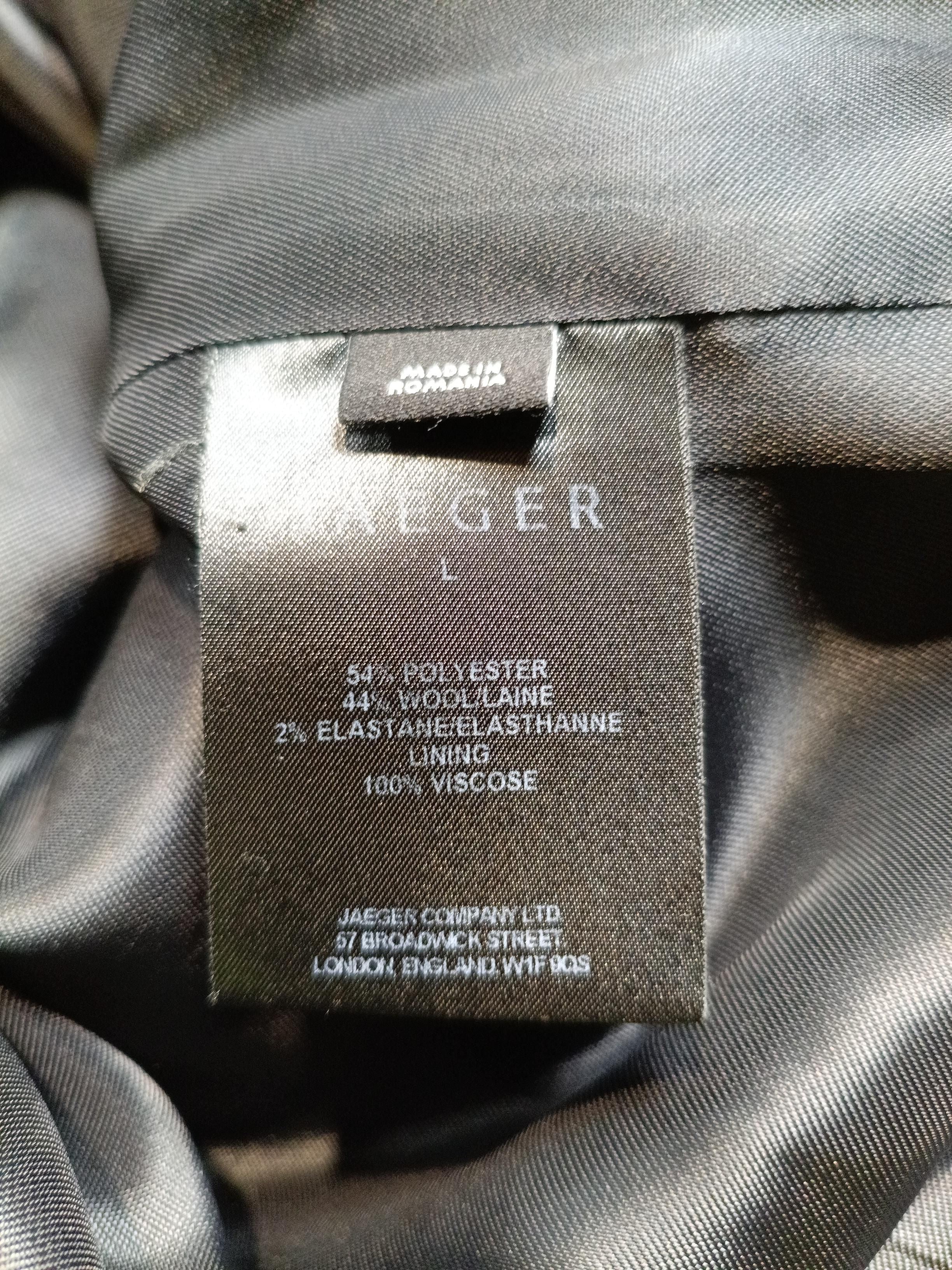Jaeger Women's Coat L Black Polyester with Wool, Elastane, Viscose Overcoat - Image 7