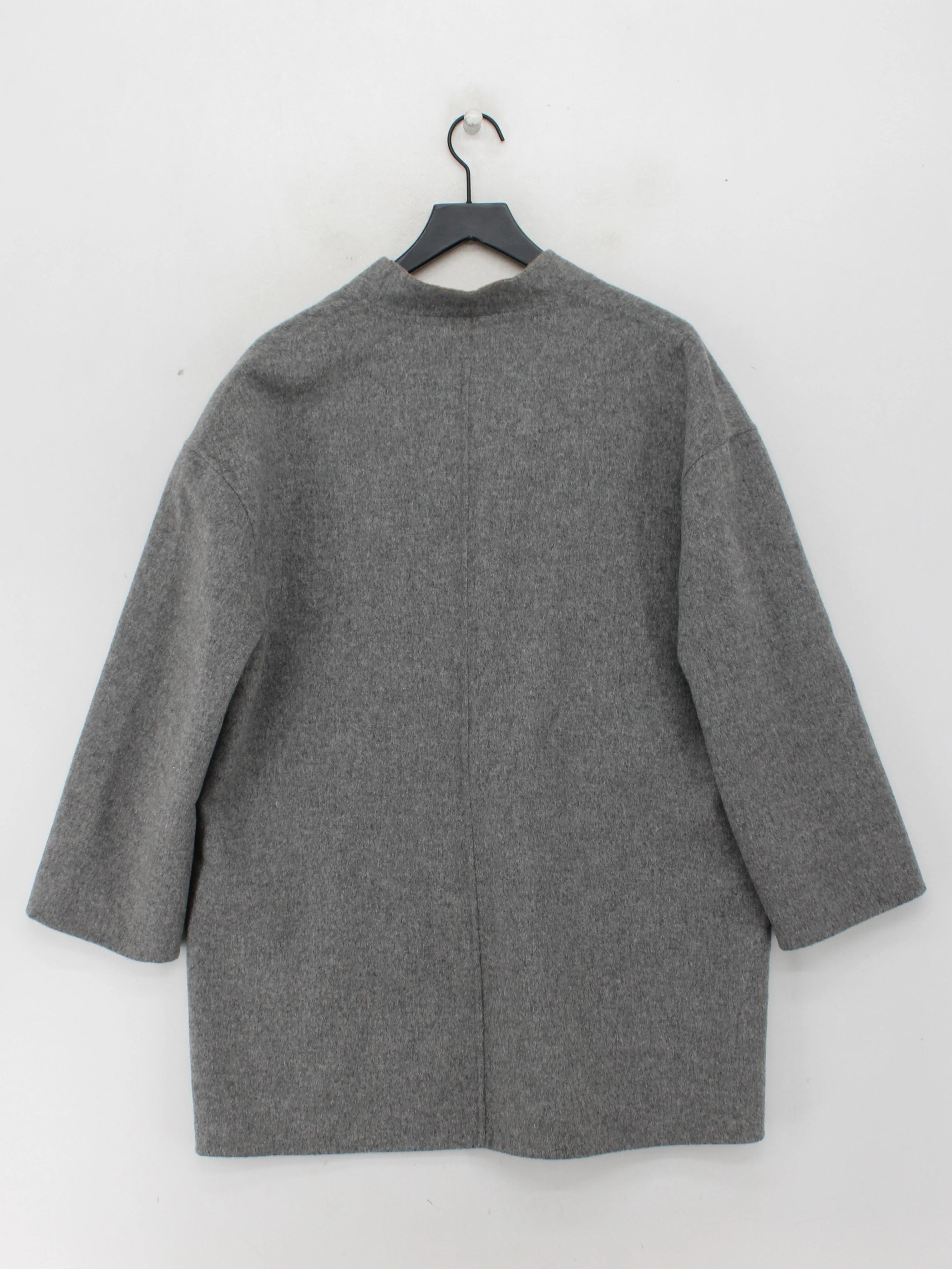 Jaeger Women's Coat UK 16 Grey 100% Wool Overcoat - Image 2