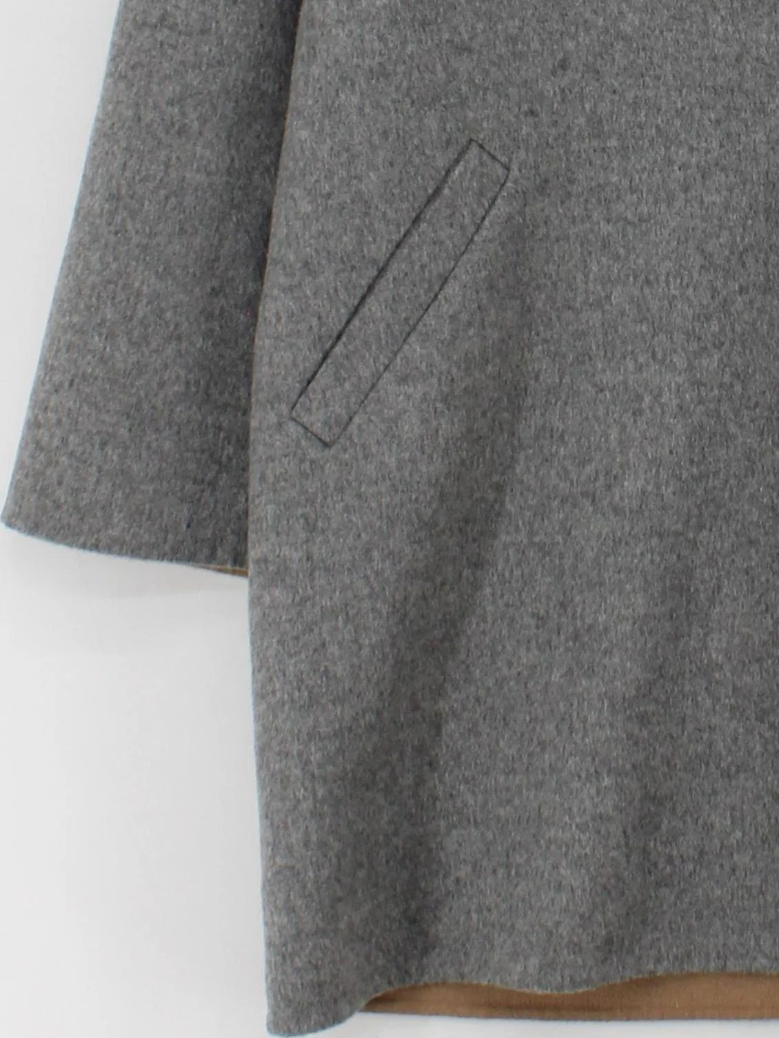 Jaeger Women's Coat UK 16 Grey 100% Wool Overcoat - Image 4