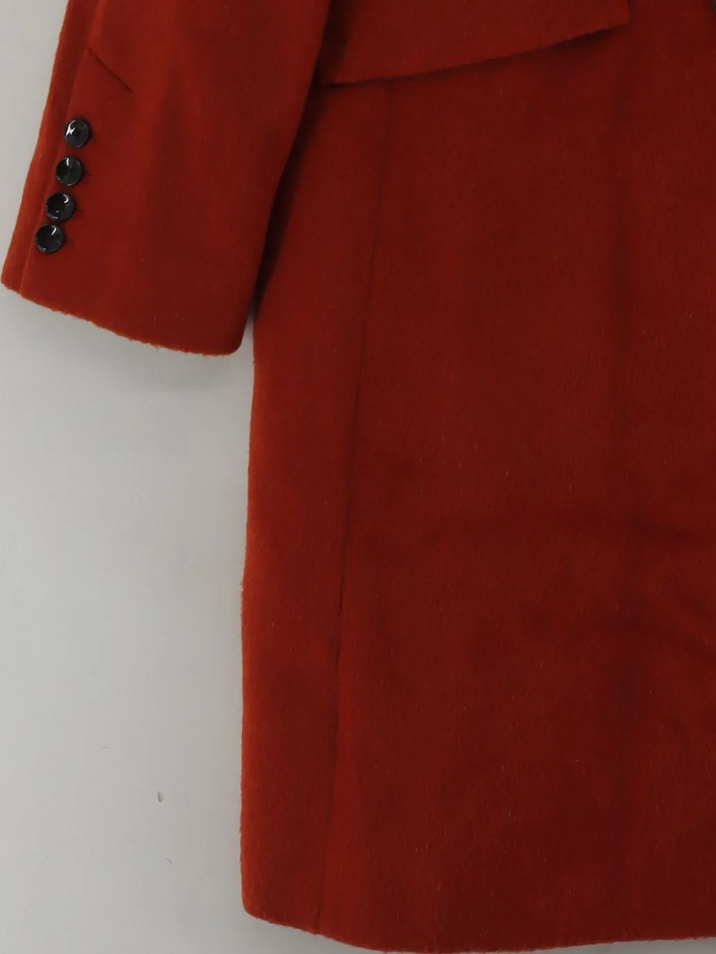 Jaeger Women's Coat UK 18 Red Wool with Polyamide, Other, Mohair Overcoat - Image 4