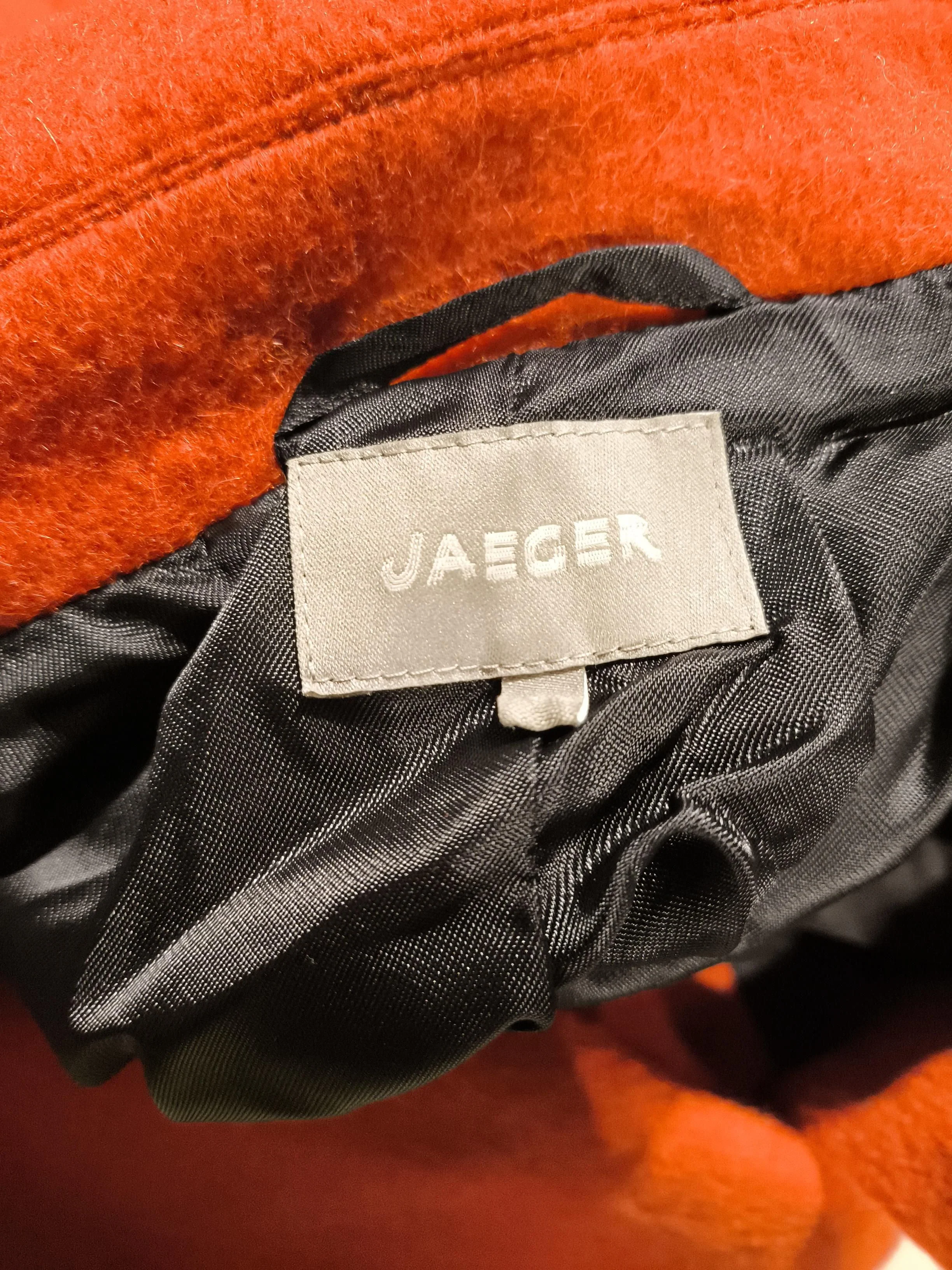Jaeger Women's Coat UK 18 Red Wool with Polyamide, Other, Mohair Overcoat - Image 5