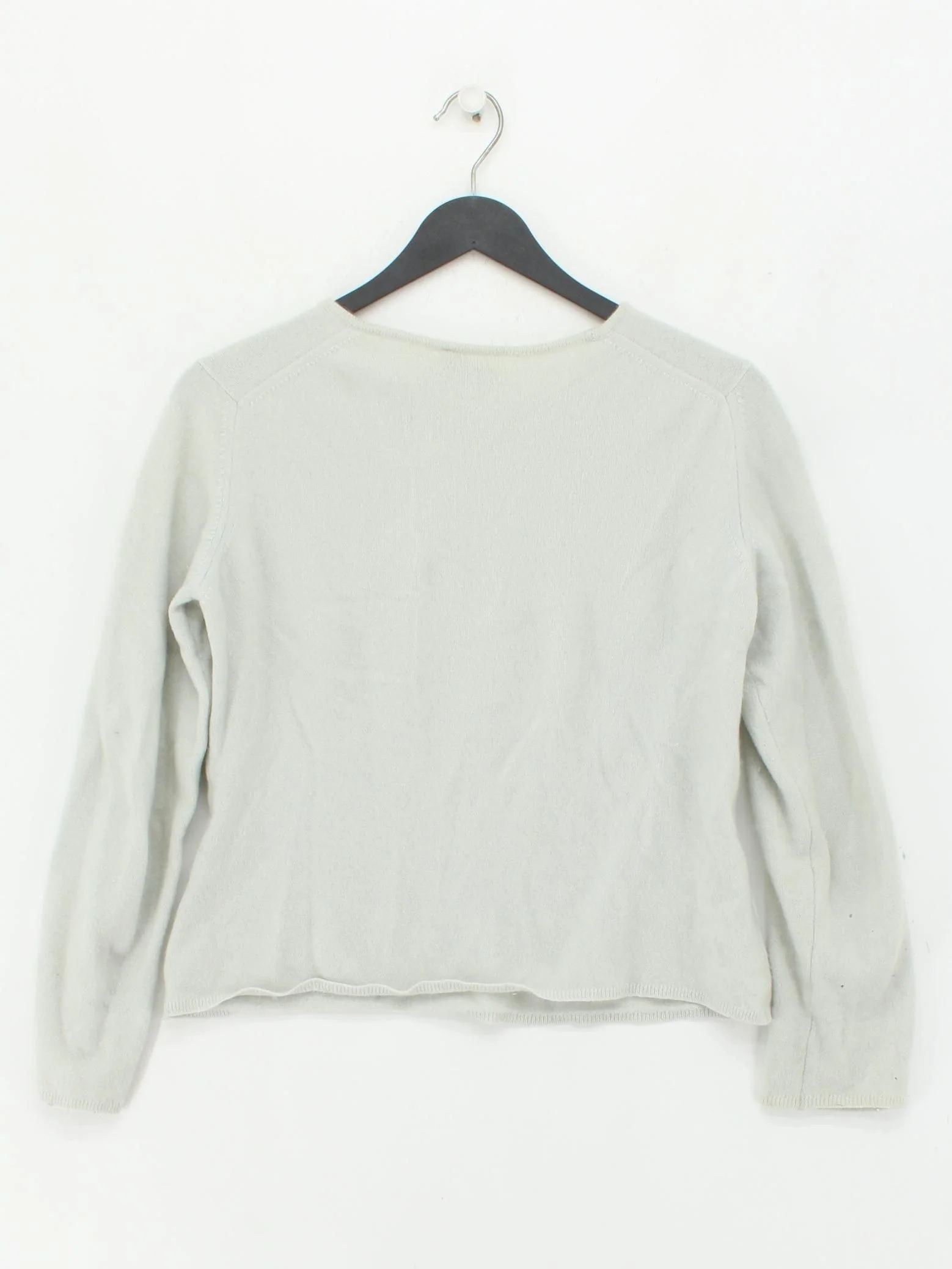 Jaeger Women's Jumper M Grey 100% Cashmere Crew Neck Pullover - Image 2